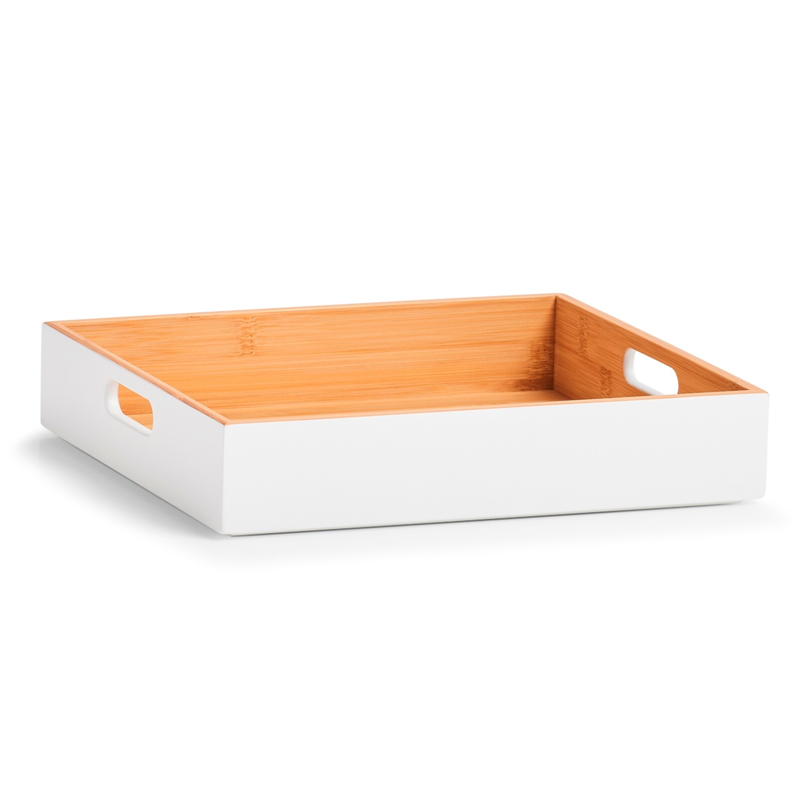 HTI-Living Aufbewahrungskiste Bamboo wei&szlig; - Bild 1