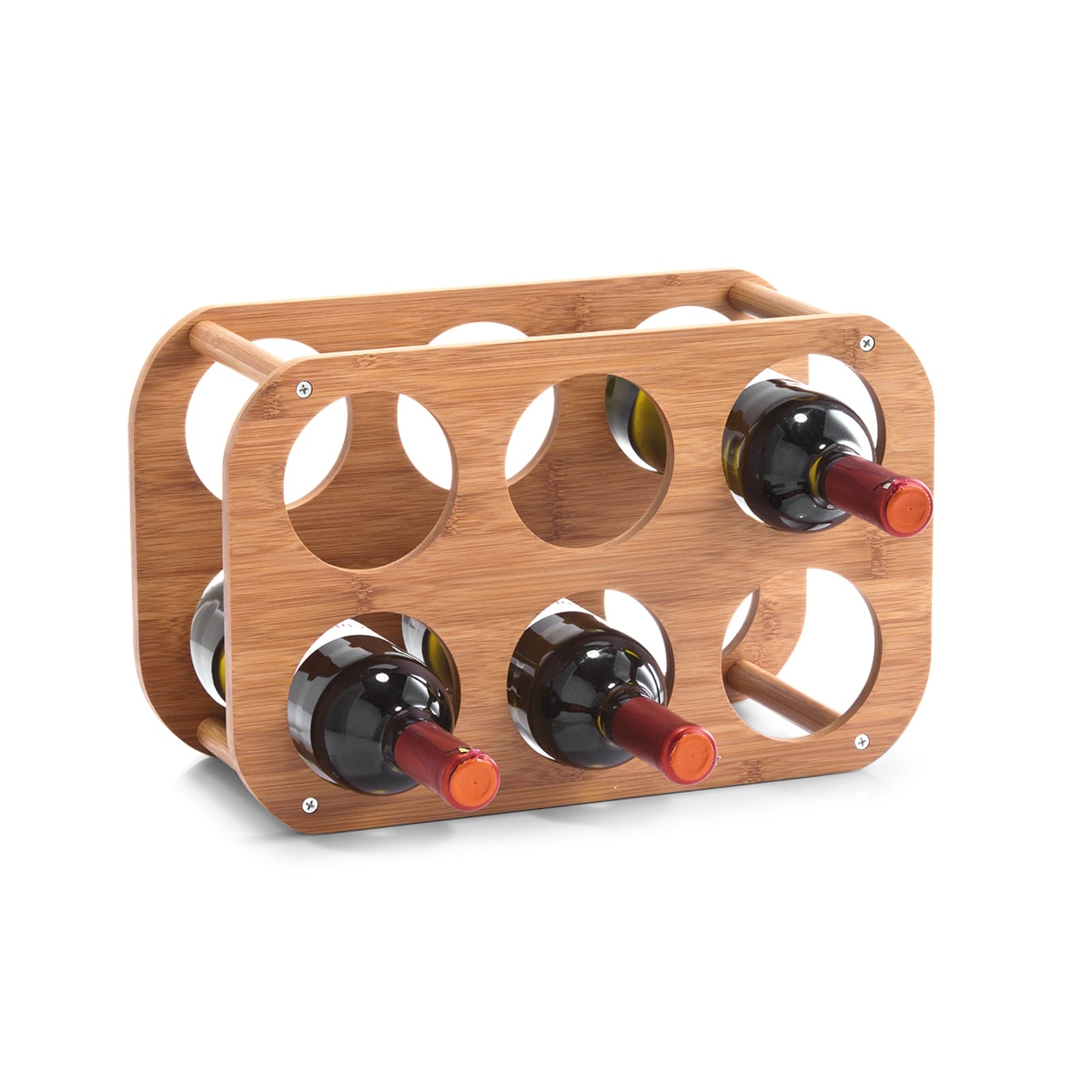 HTI-Living Weinregal f&uuml;r 6 Flaschen Bambus - Bild 1