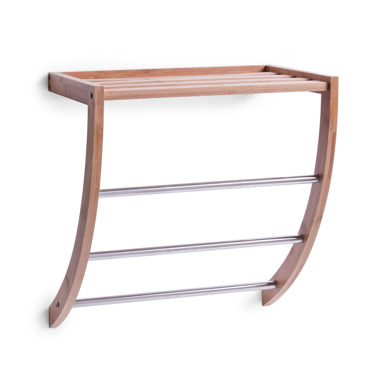 HTI-Living Handtuchregal Bambus/Metall - Bild 1