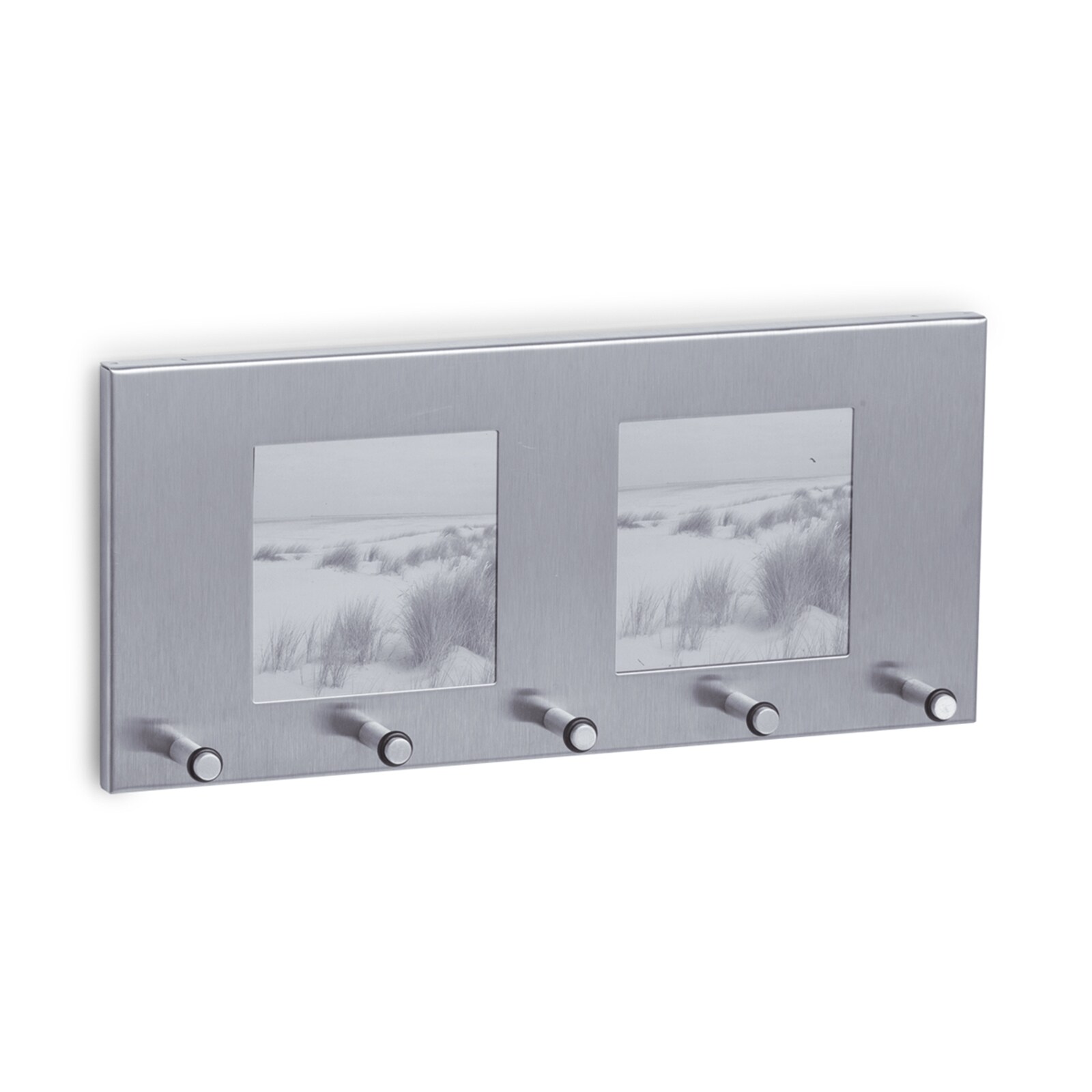 HTI-Living Schl&uuml;sselboard mit Fotorahmen, Edelstahl Edelstahl - Bild 1