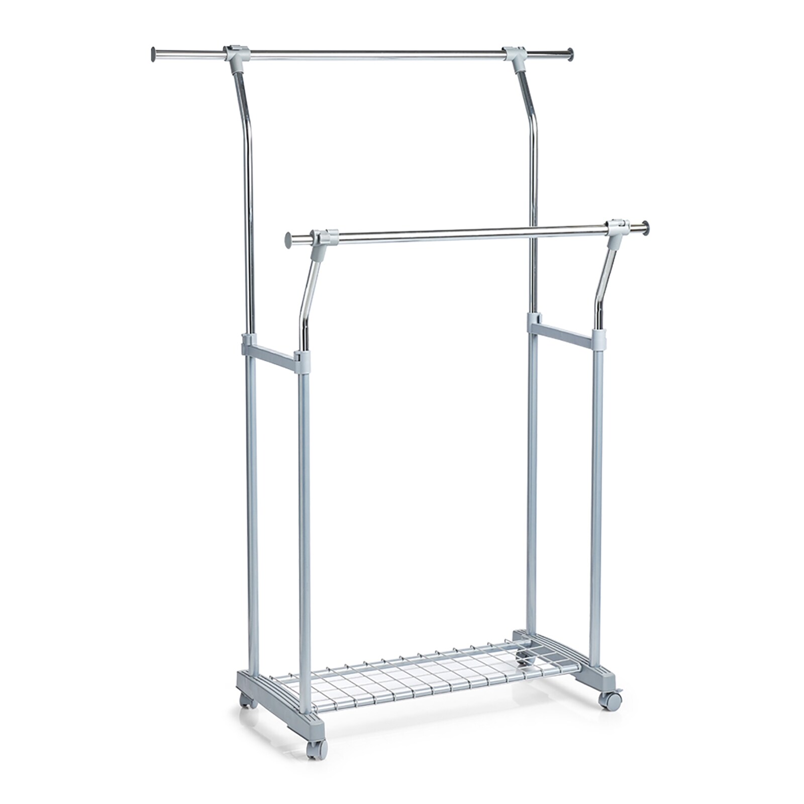 HTI-Living Rollkleiderst&auml;nder, 2-stufig, ausziehbar Metall, Kunststoff - Bild 1