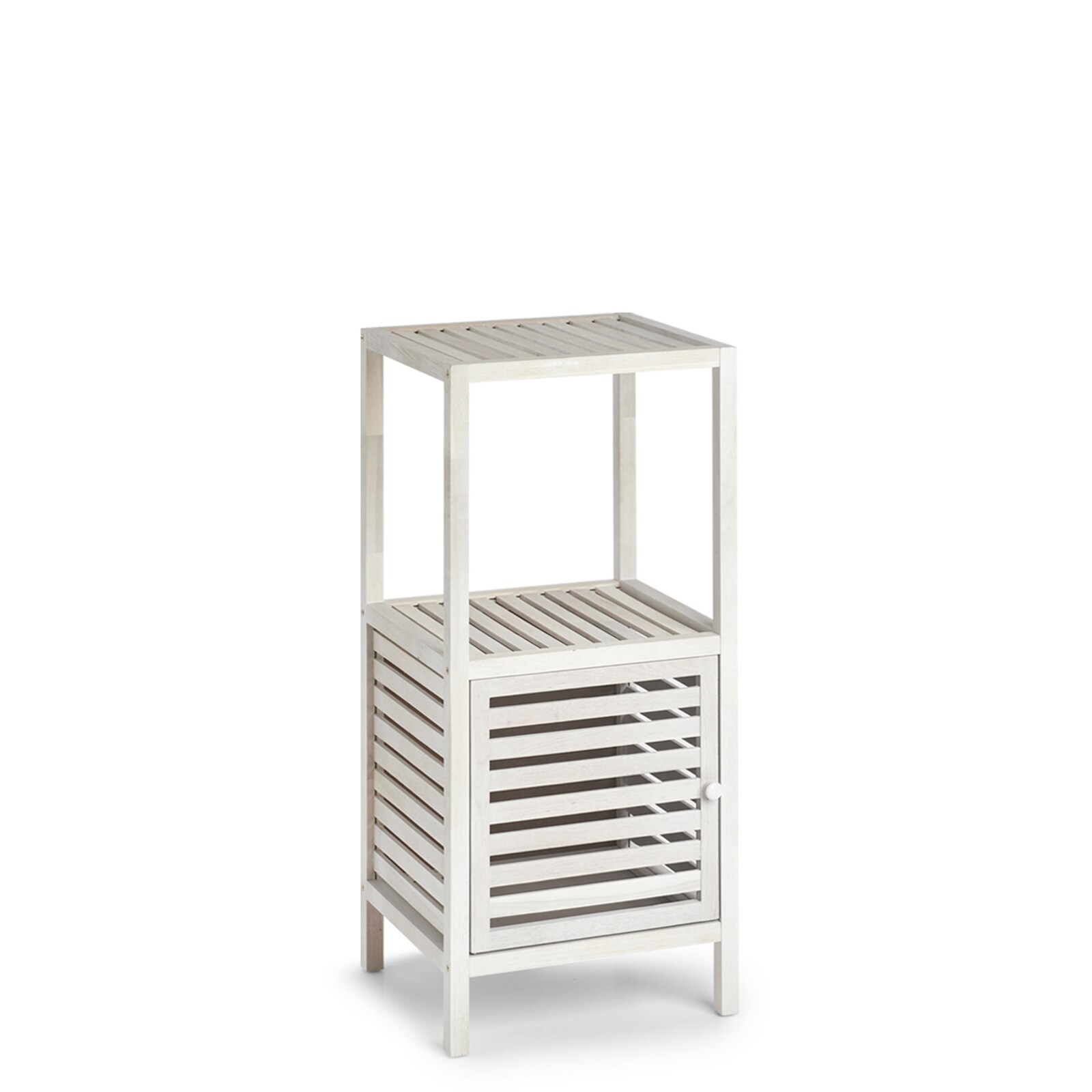 HTI-Living Badschrank mit Ablage, Walnussholz Natur, Weiß | 04250648962932