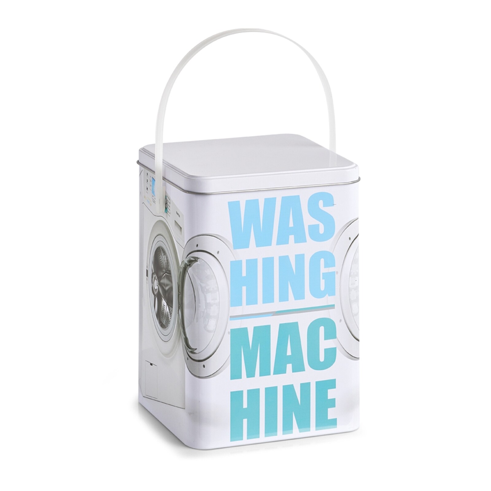 HTI-Living Waschpulver-Box, Metall „Washing Machine“