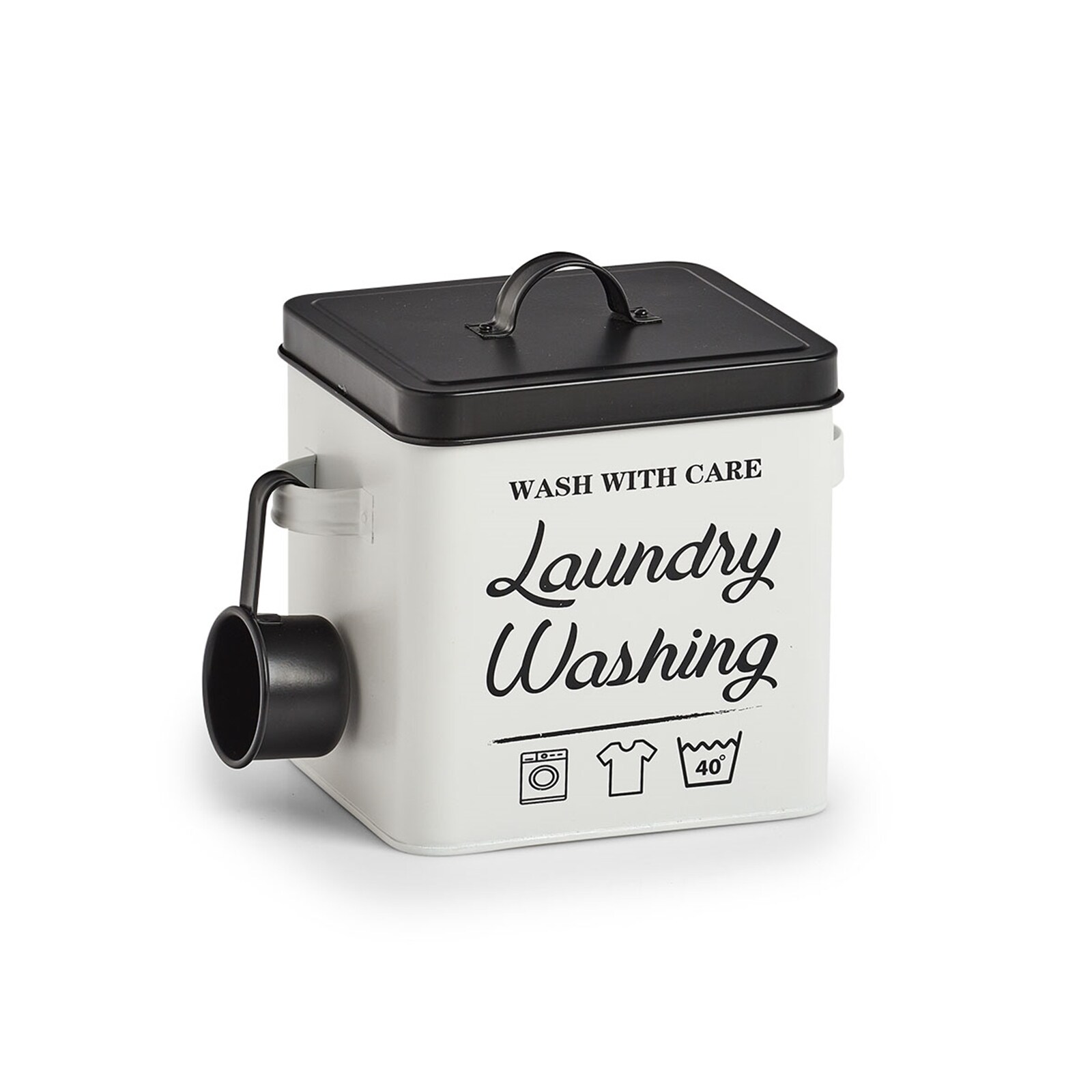 HTI-Living Waschpulver-Box, Metall „Laundry“ | 04250648963328