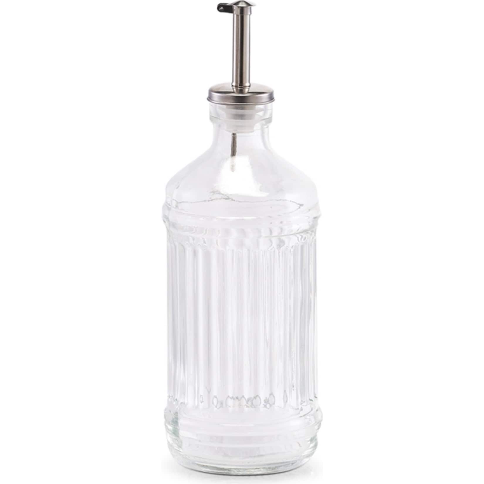 neuetischkultur Essig-/&Ouml;lflasche, 500 ml Rillen-Glas - Bild 1