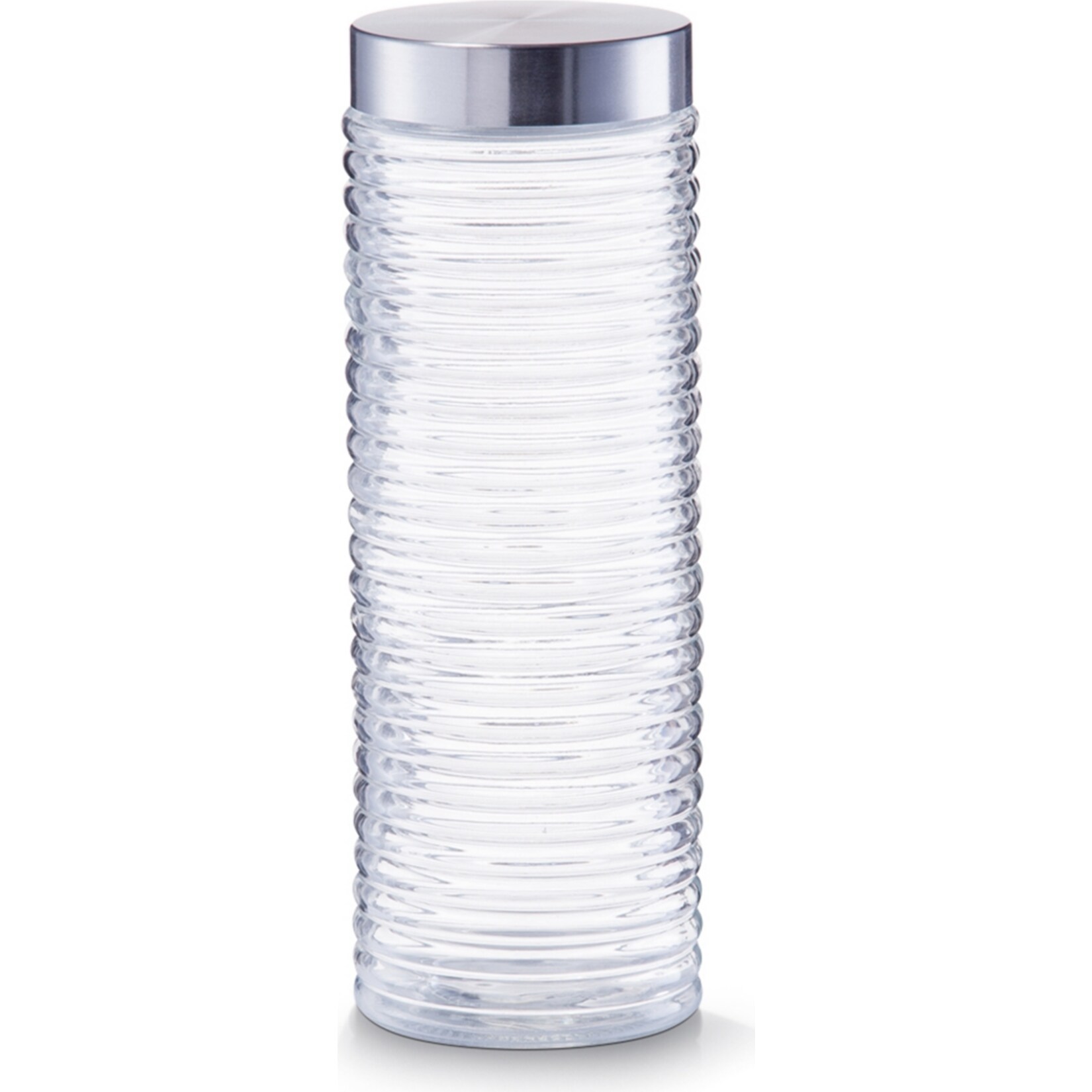 neuetischkultur Vorratsglas mit Edelstahldeckel gerillt - Bild 1