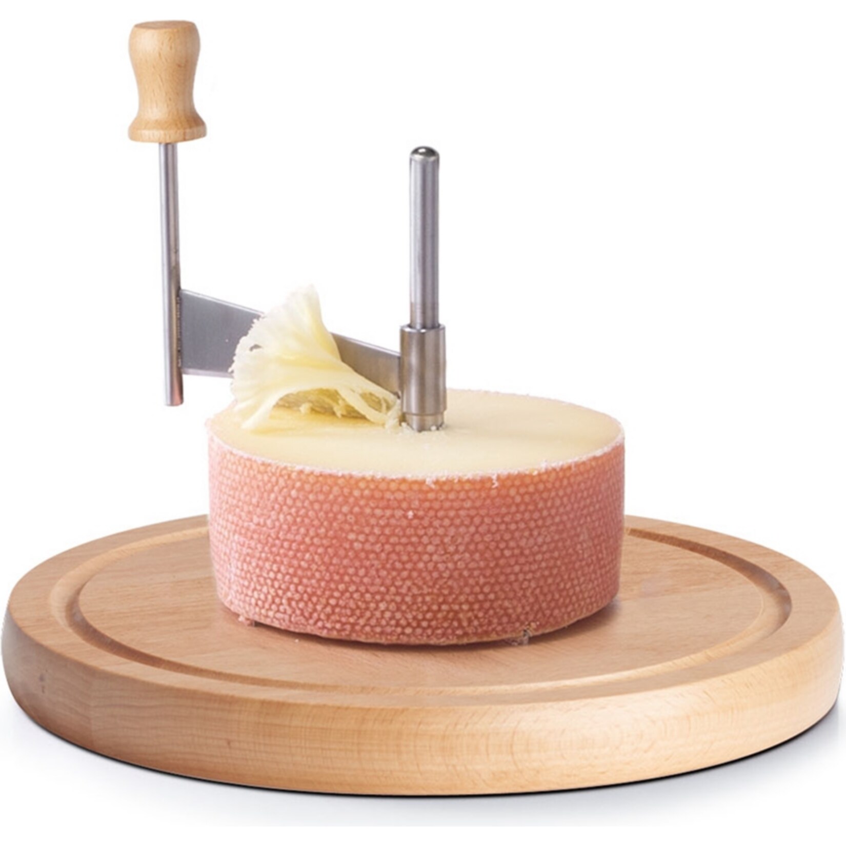 neuetischkultur K&auml;seschneide-Set Buche, Edelstahl - Bild 1