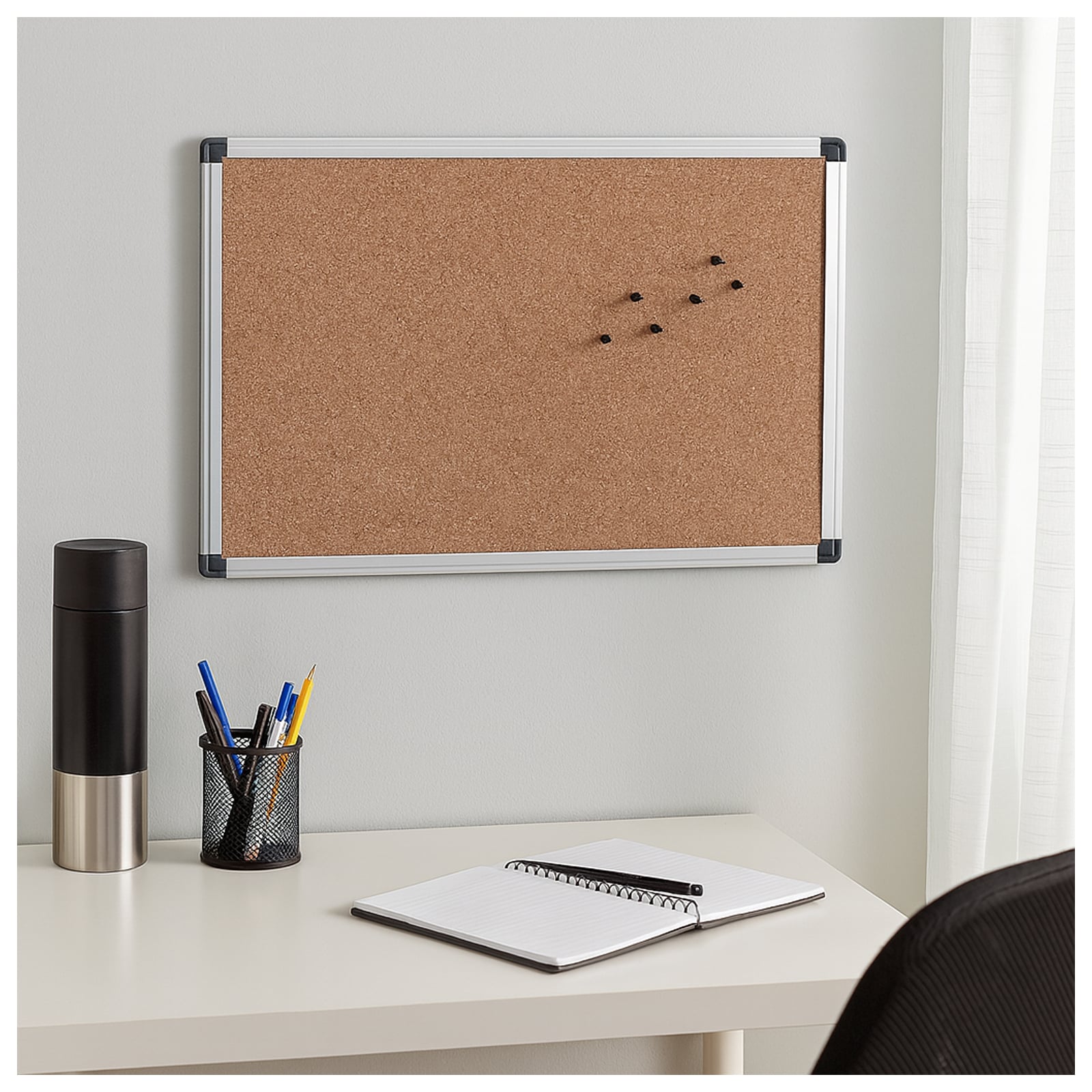 HTI-Living Pinboard mit Alurahmen Kork - Bild 1