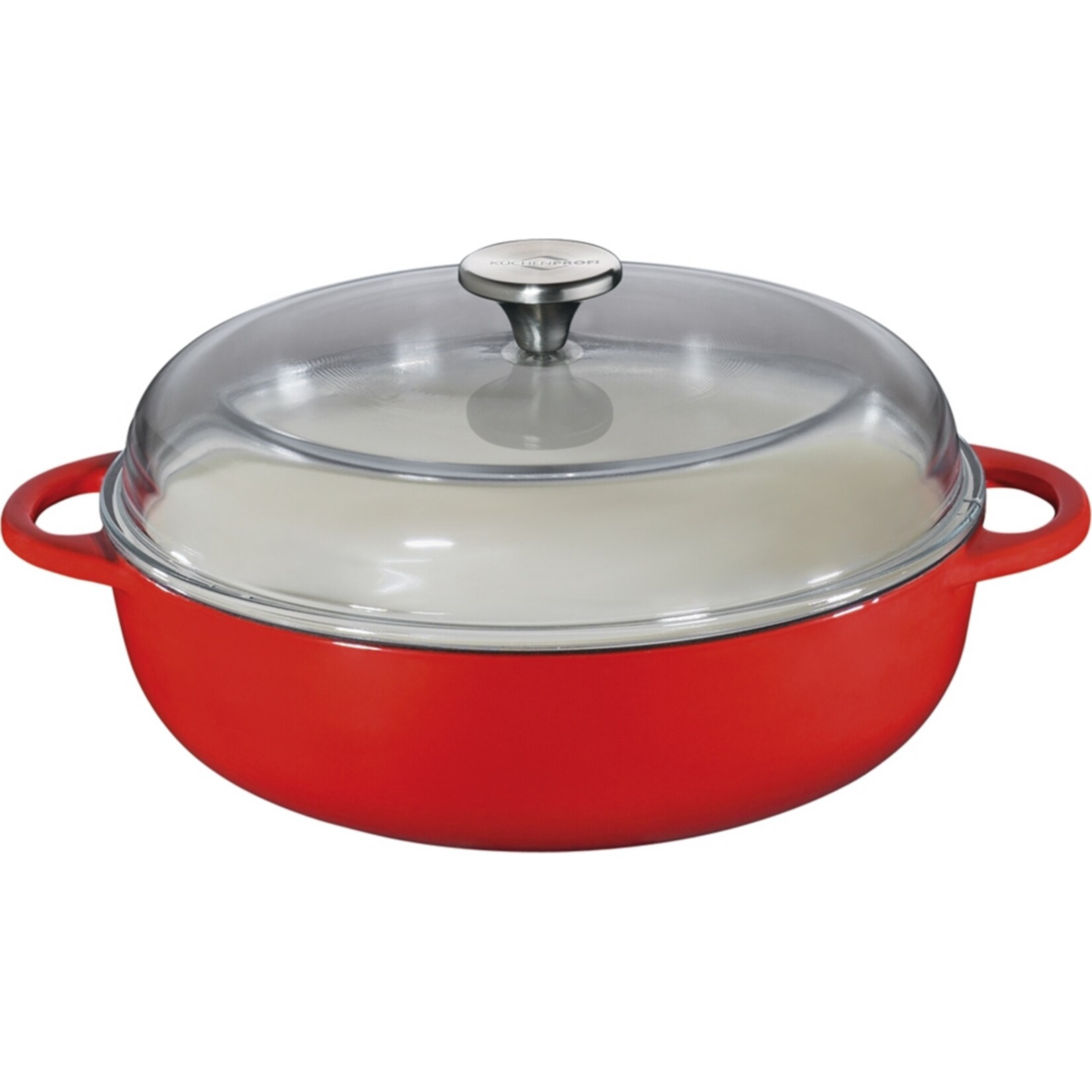 neuetischkultur Bauernpfanne mit Glasdeckel rot PROVENCE - Bild 1