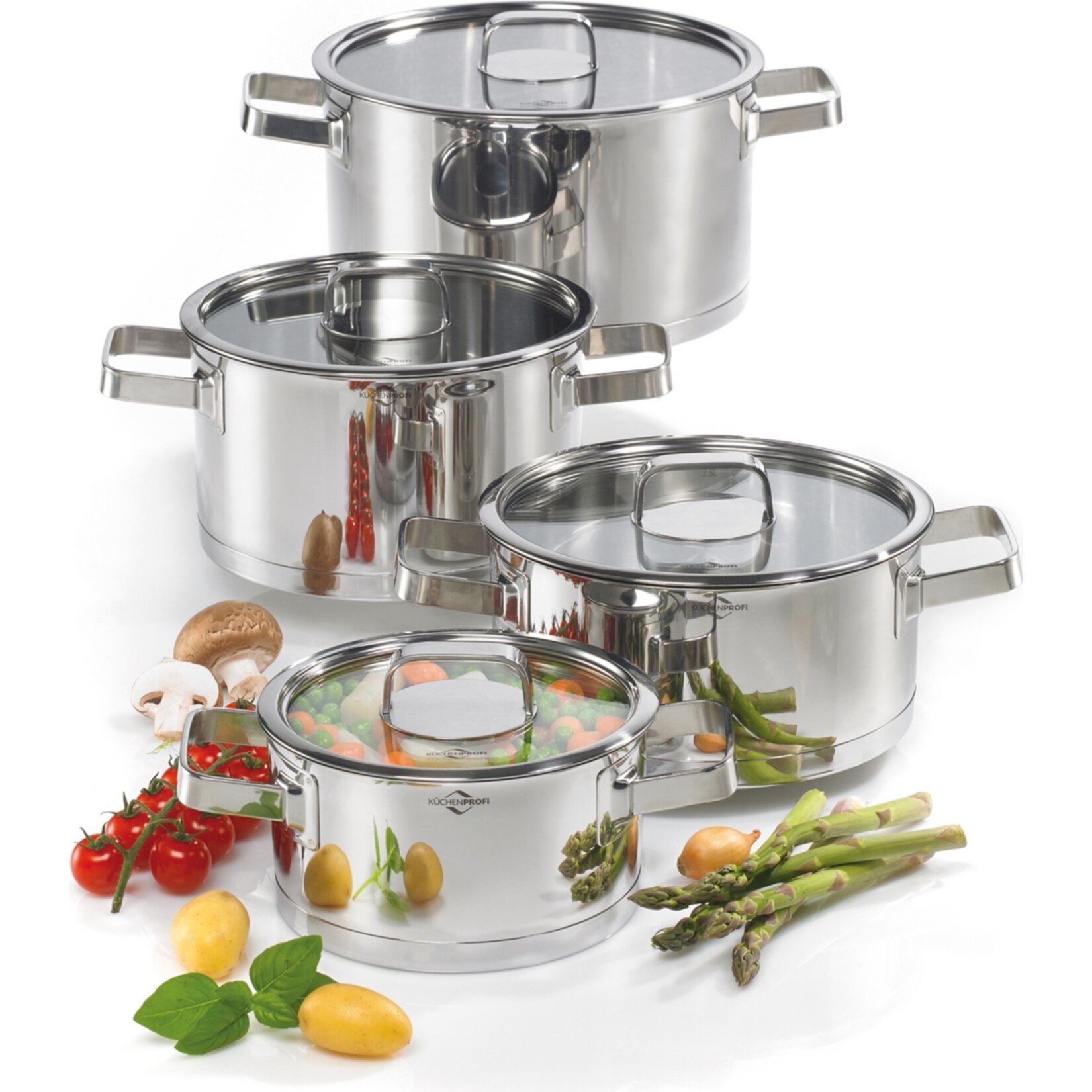 neuetischkultur Topf-Set 4-teilig, Edelstahl San Remo | 04250648972078