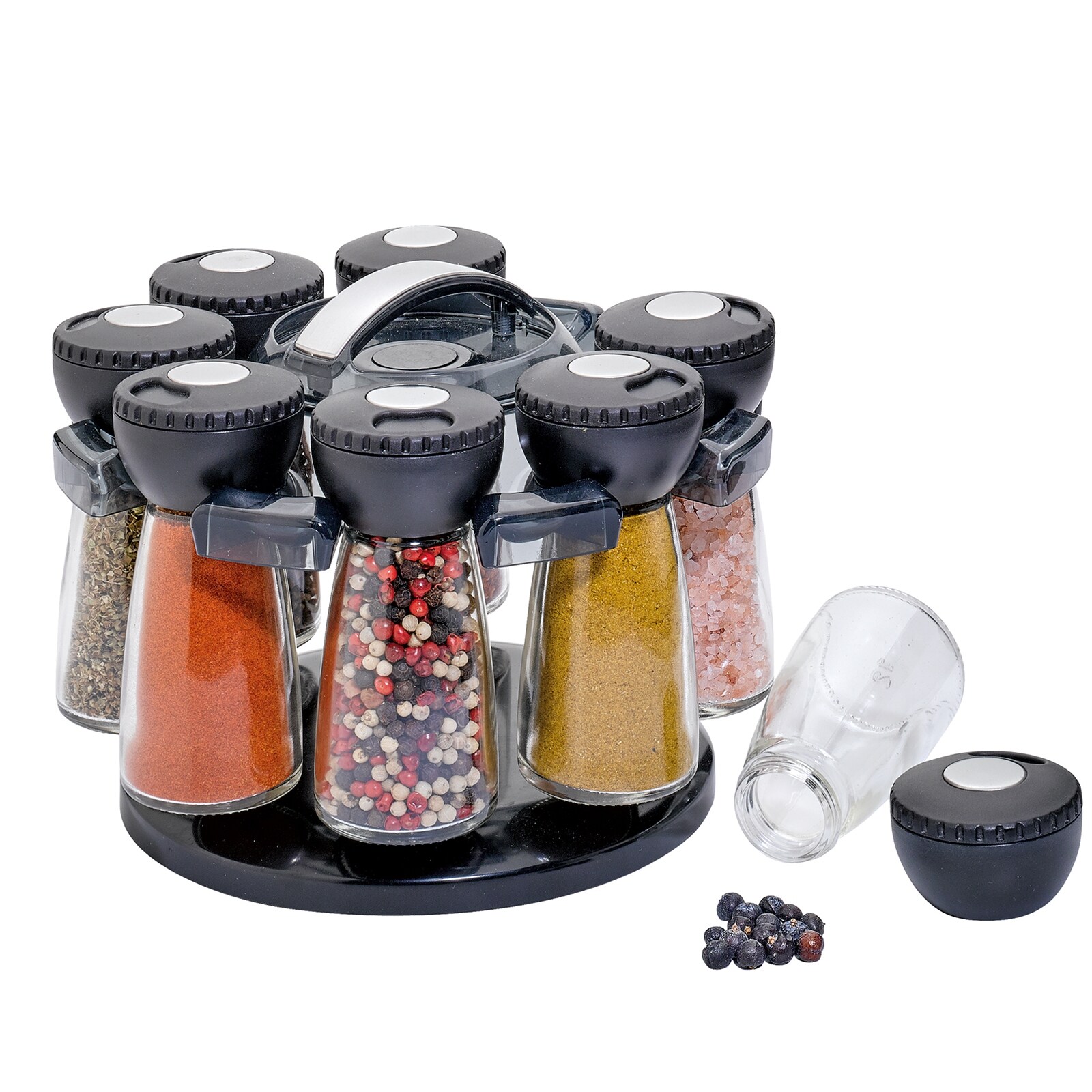 neuetischkultur Gew&uuml;rzst&auml;nder mit 8 Gl&auml;sern Kunststoff - Bild 1