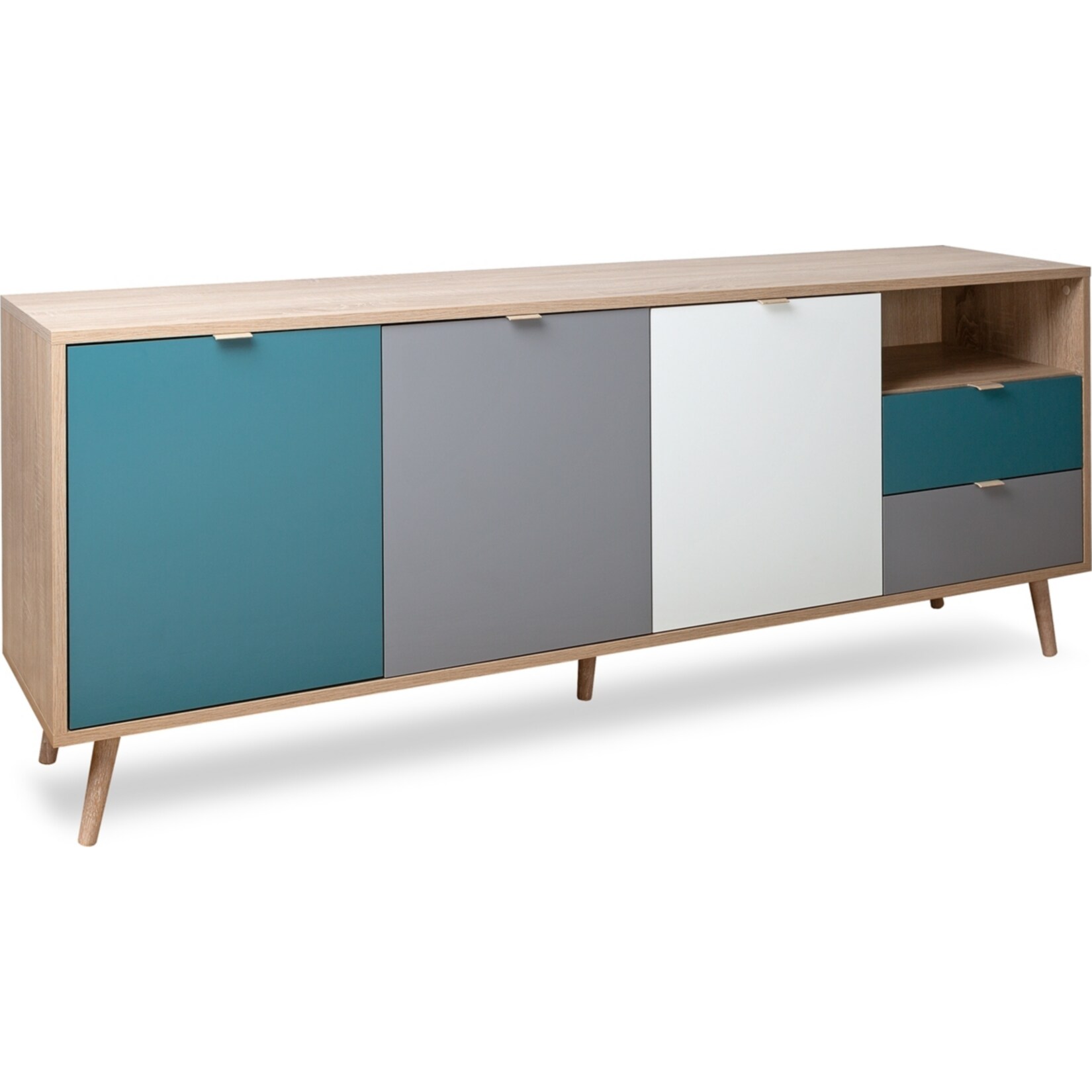 HTI-Living Sideboard Cuba mit 5 F&auml;chern und 2 Schubladen - Bild 1