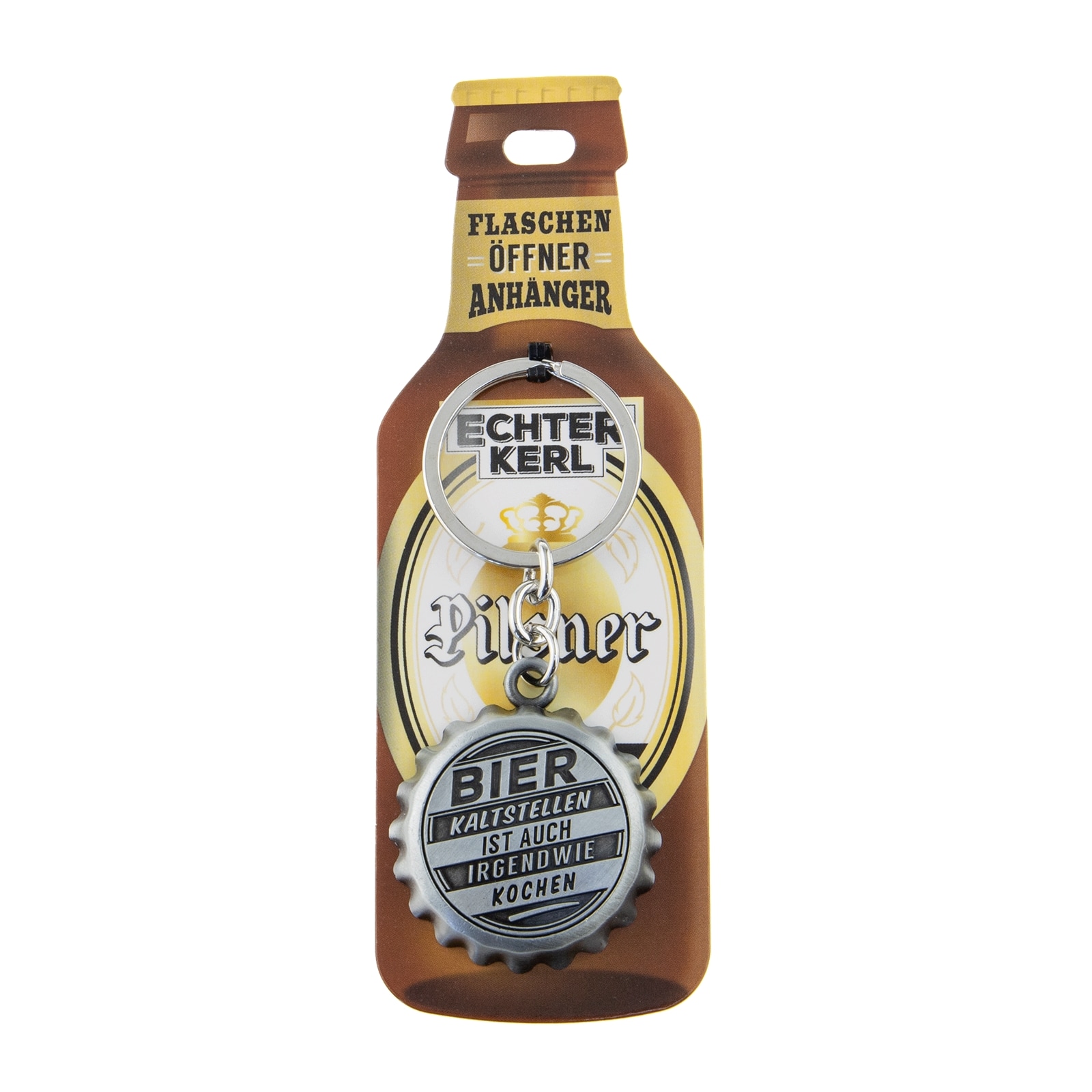 HTI-Living Echter Kerl Flaschen&ouml;ffner Kaltes Bier - Bild 1