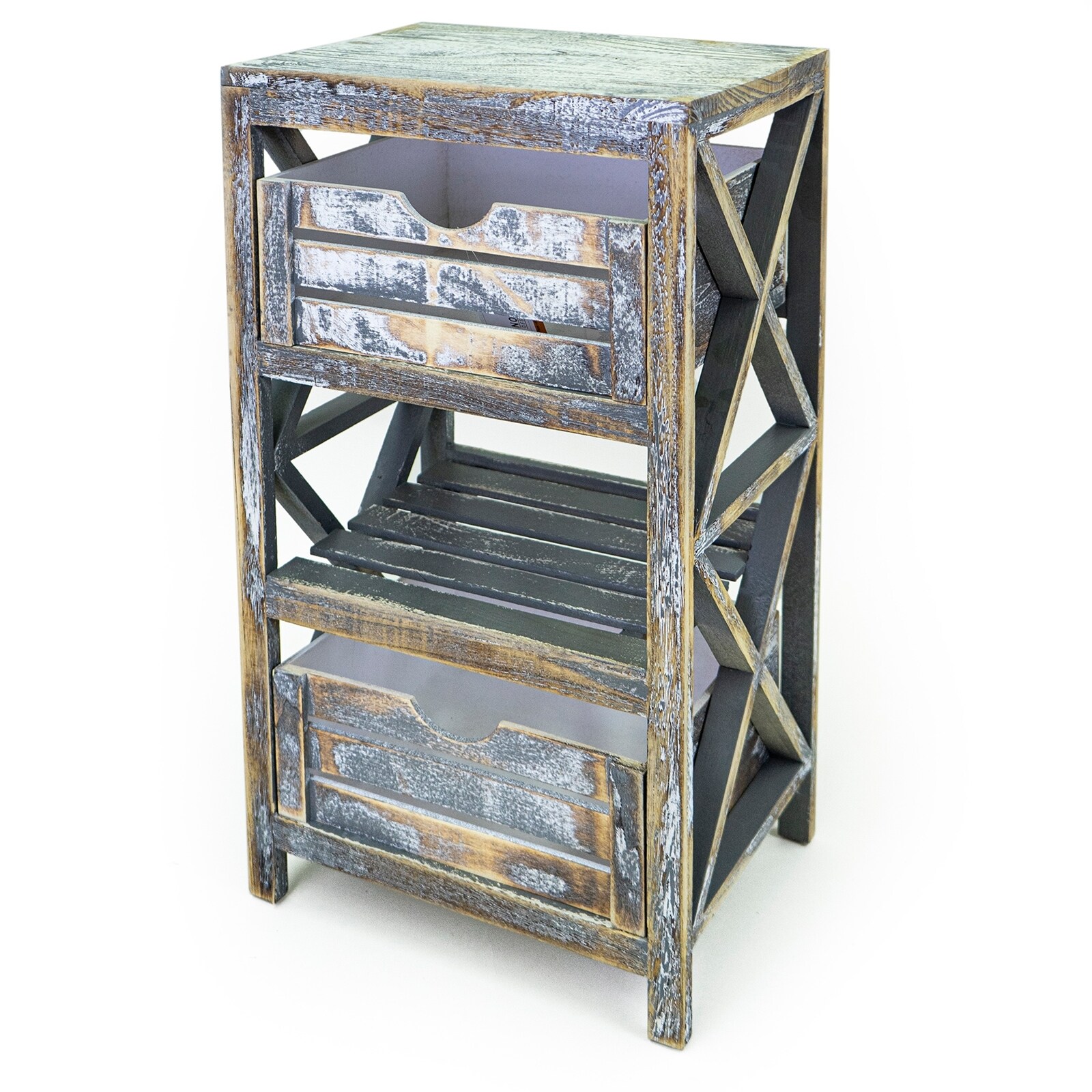 HTI-Living Schr&auml;nkchen, Holz 2 Schubladen - Bild 1