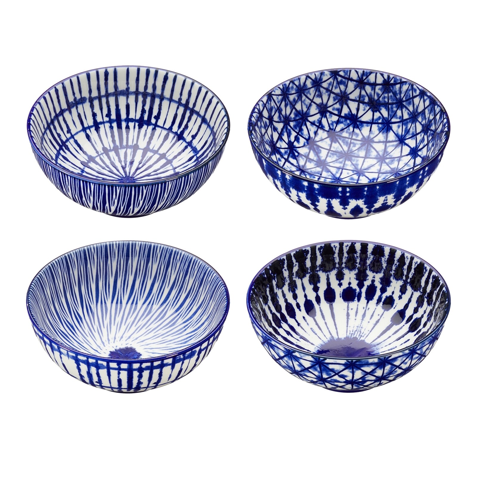 neuetischkultur Schale Steinzeug Blau-Wei&szlig; - Bild 1