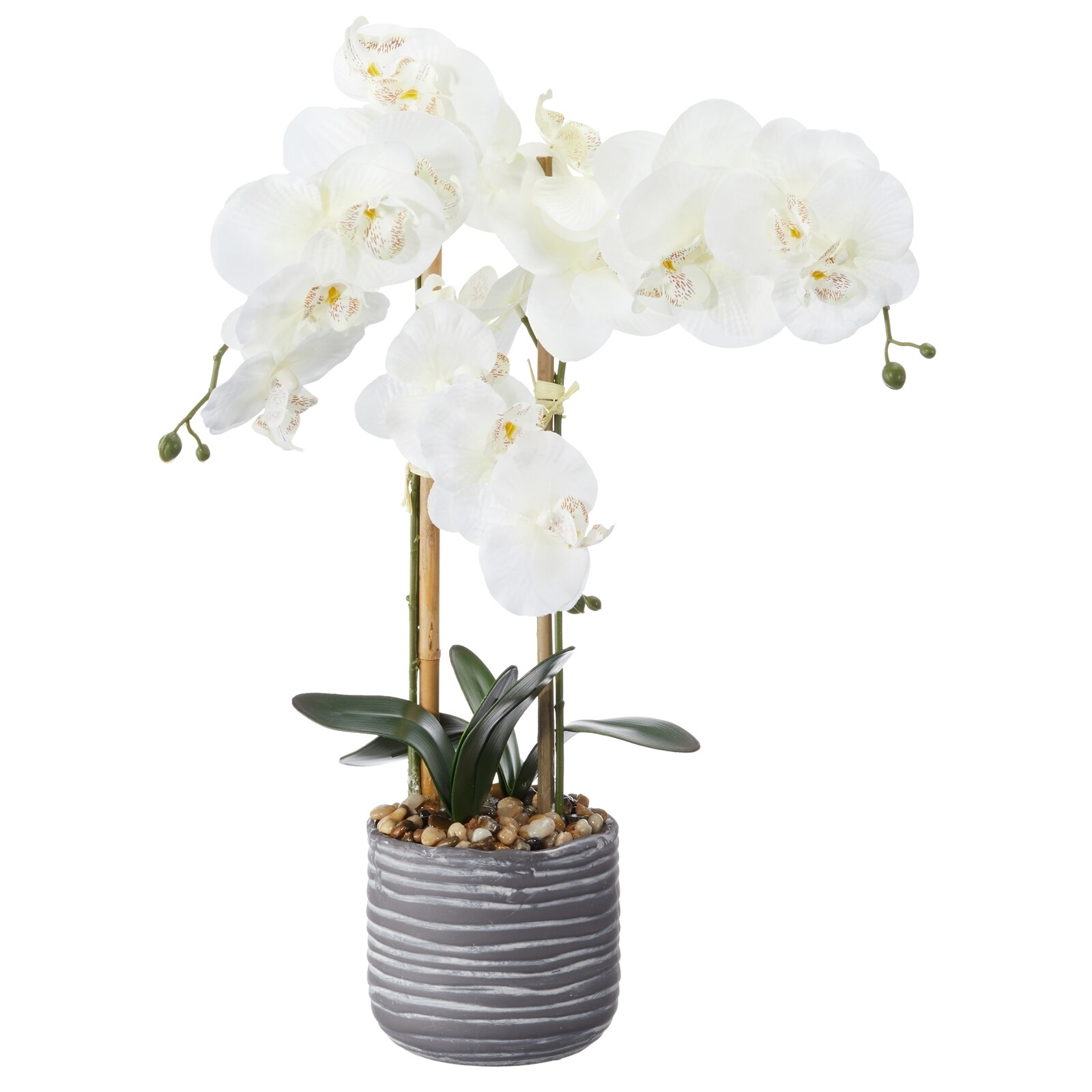 HTI-Living Kunstblume in Topf weisse Orchidee - Bild 1