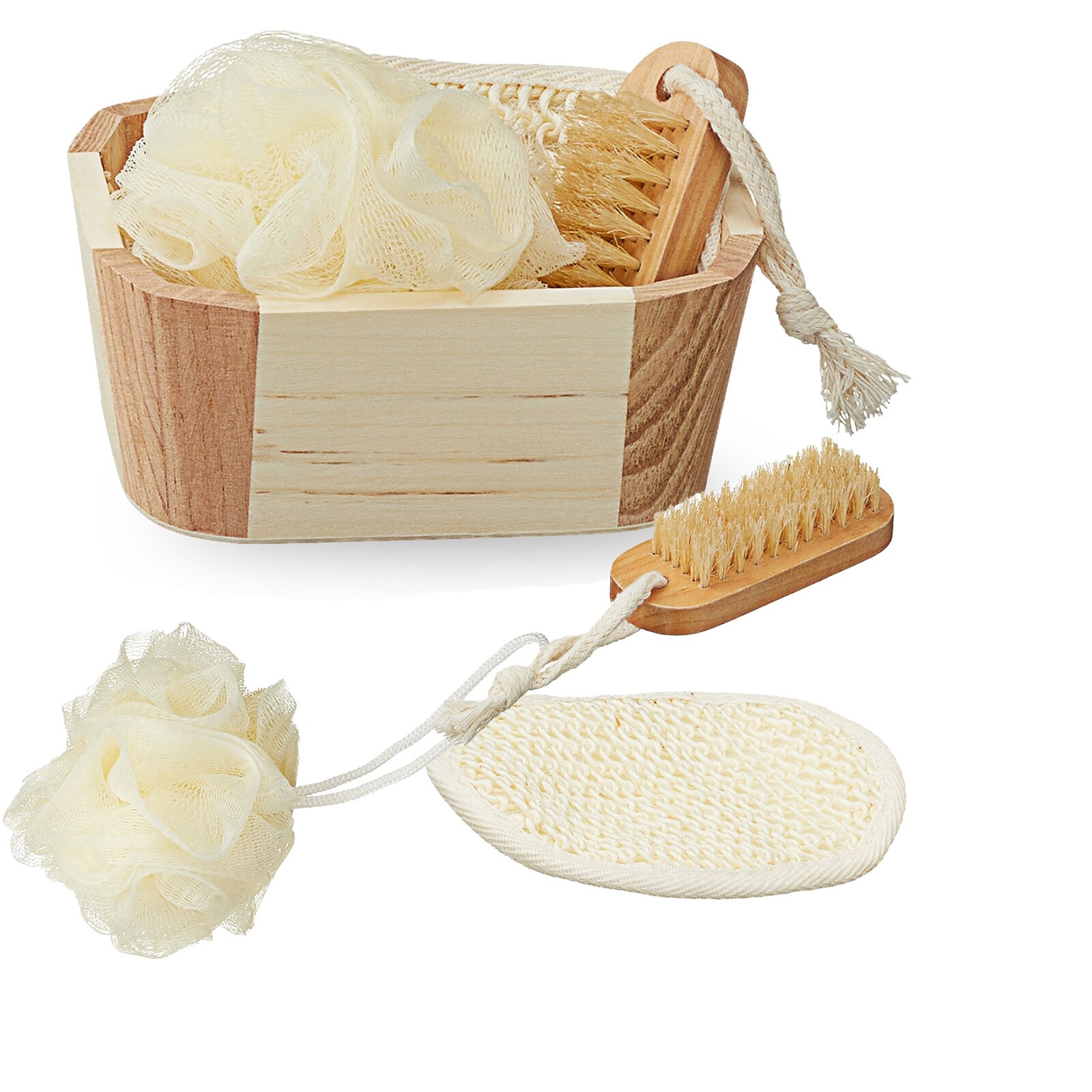 HTI-Living Badeset, klein mit Holzkorb - Bild 1
