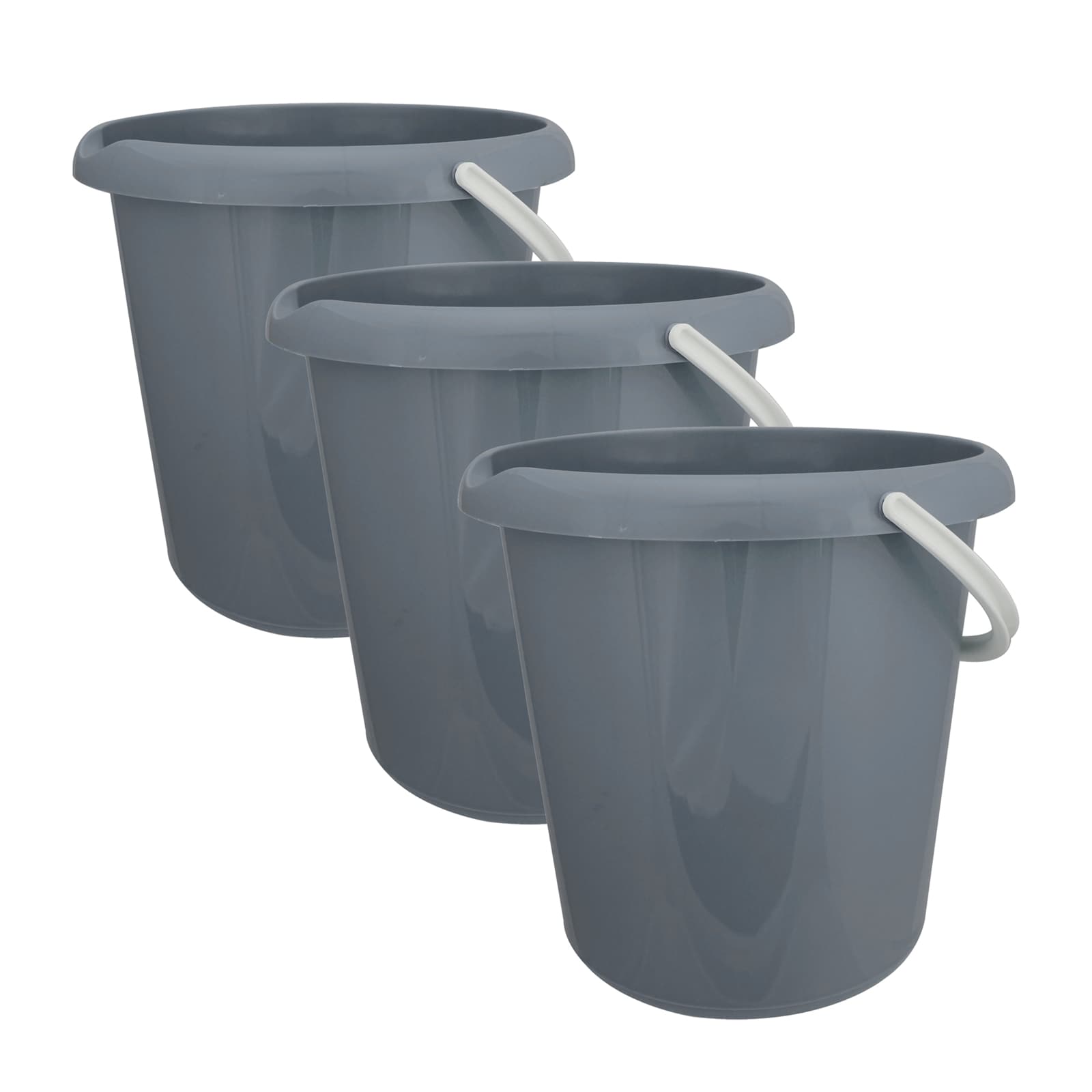 HTI-Living Eimer 3 St&uuml;ck Haushaltseimer - Bild 1