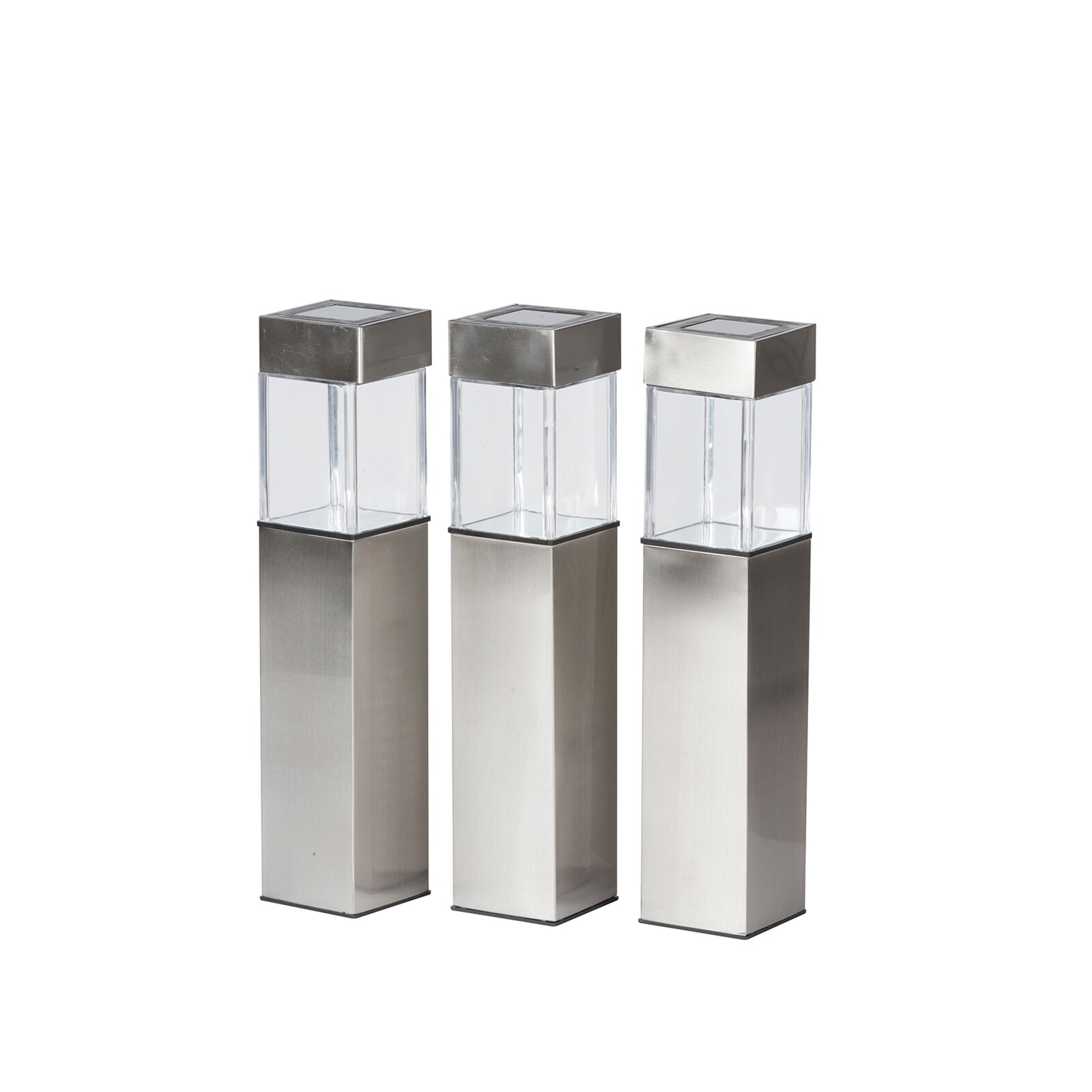 HTI-Living LED Solarlampe, 3 St&uuml;ck Edelstahl/Kunststoff - Bild 1
