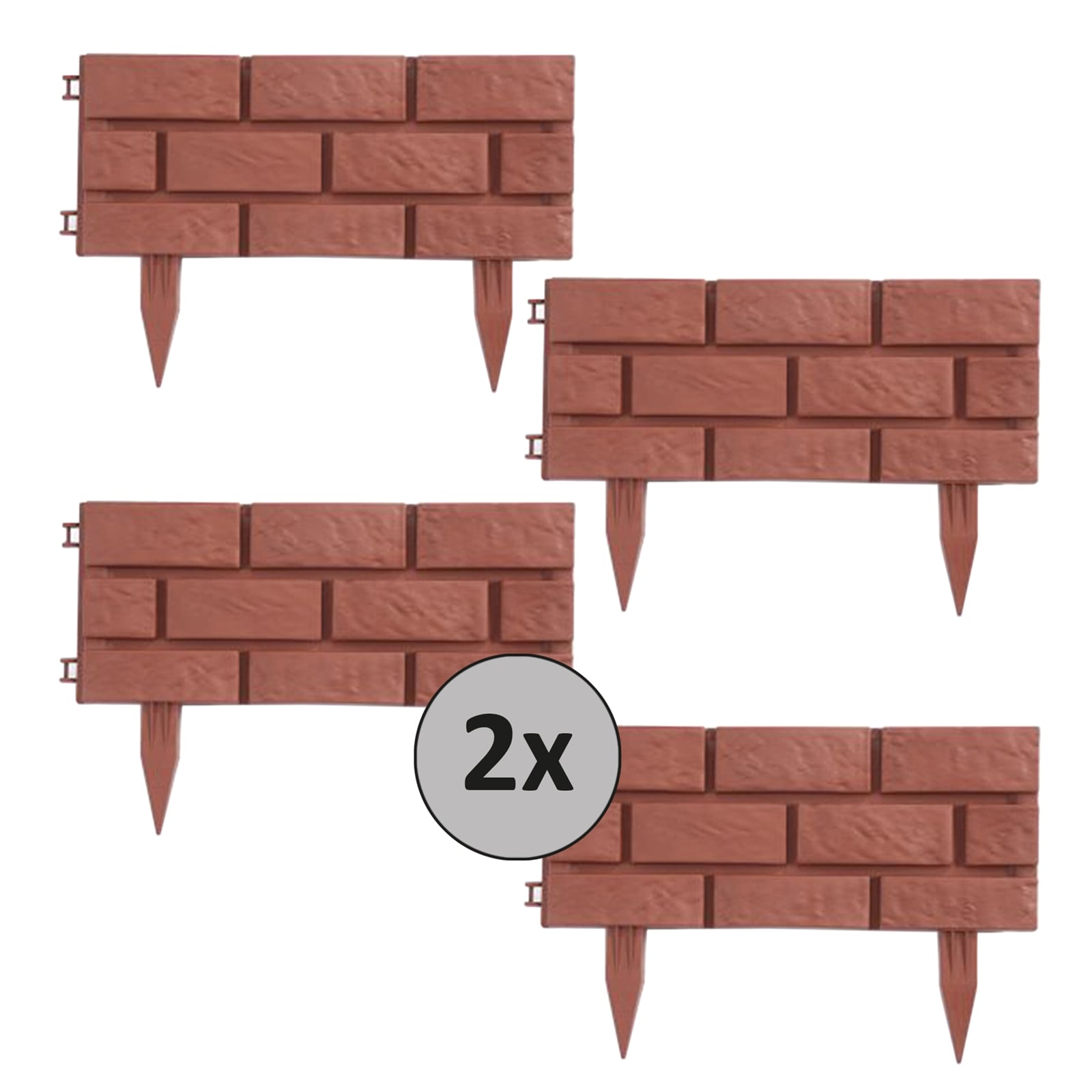 HTI-Living Beeteinfassung Steinmauer Terracotta Nessa - Bild 1