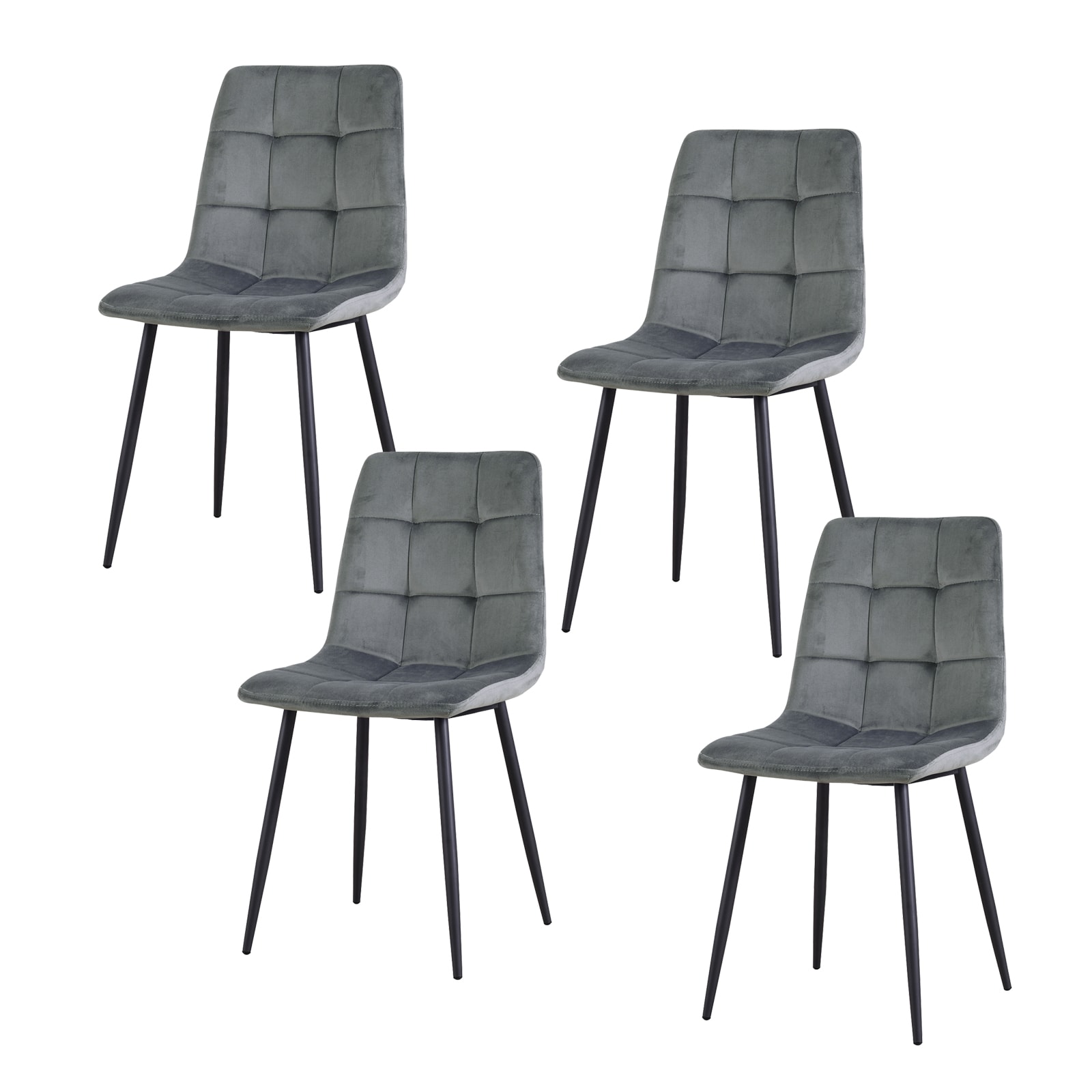 HTI-Living Stuhl Mesa Velvet 4er-Set - Bild 1