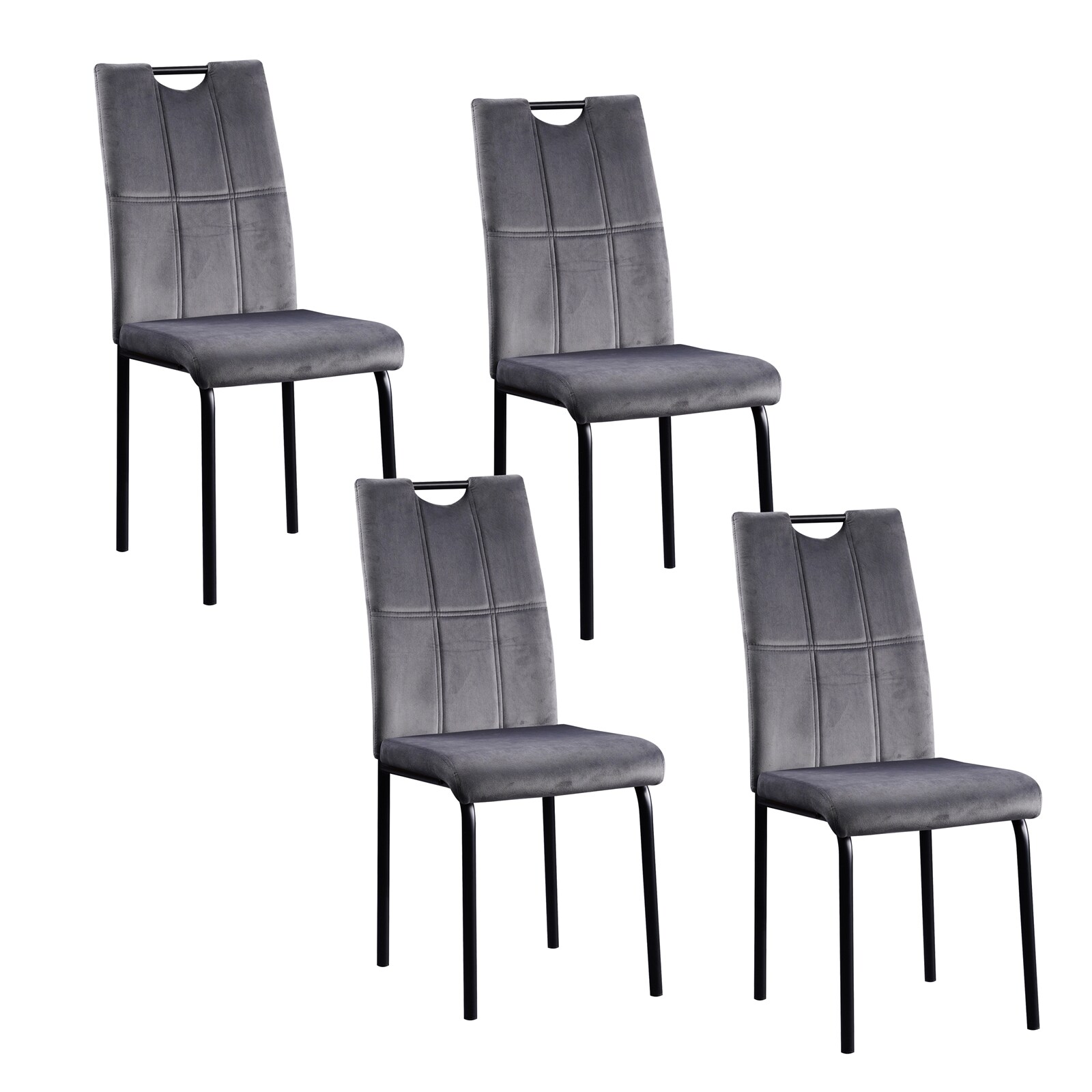 HTI-Living Stuhl Denton Velvet 4er-Set