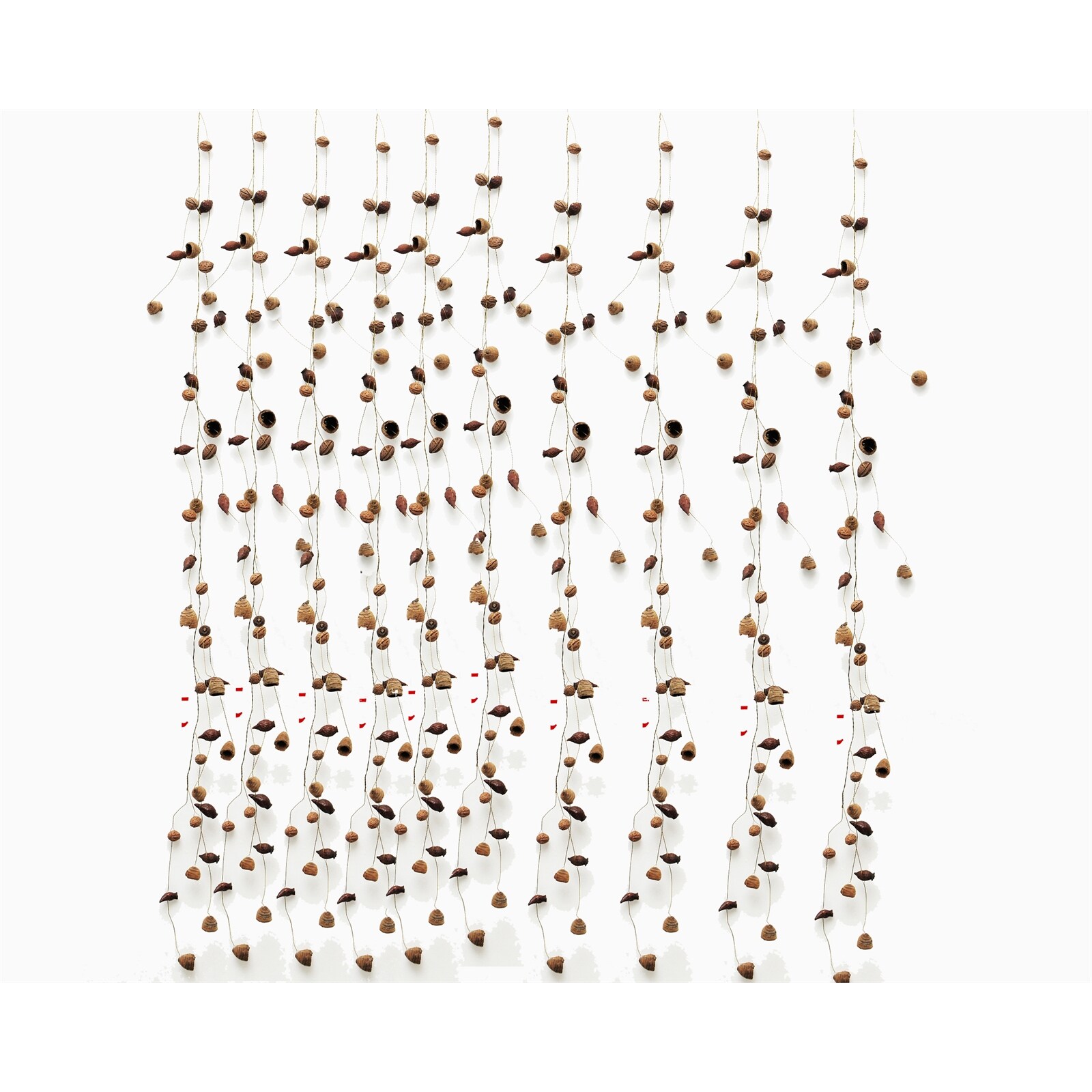 HTI-Living Natur-Wandbehang 12 tlg. Holz/Draht - Bild 1