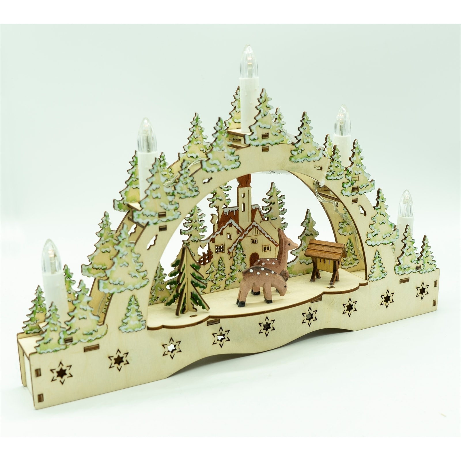 HTI-Living LED Schwibbogen Futterkrippe - Bild 1