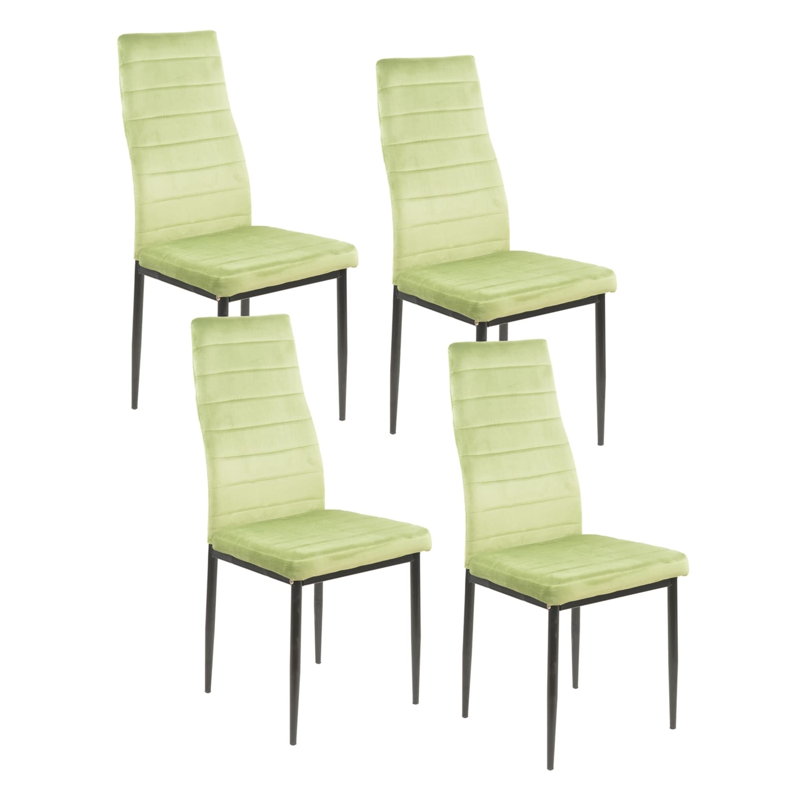 HTI-Living Stuhl Memphis Velvet 4er-Set - Bild 1