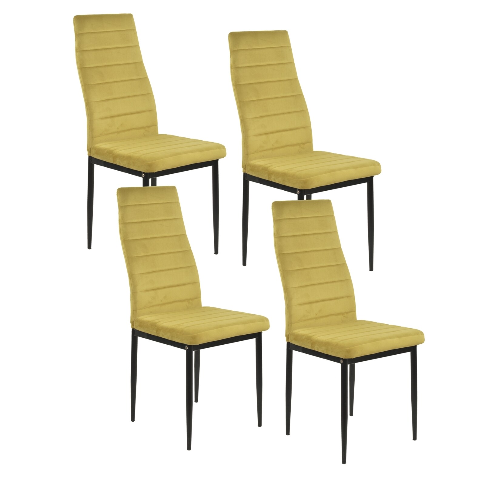 HTI-Living Stuhl Memphis Velvet 4er-Set - Bild 1