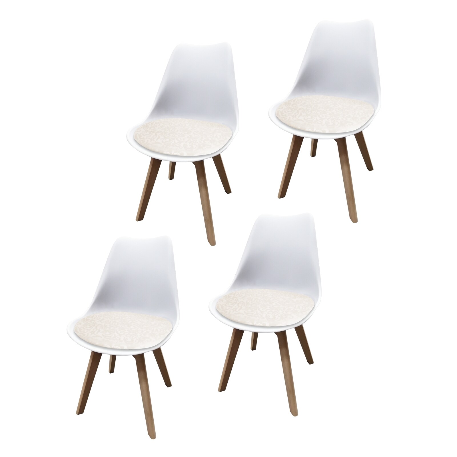 HTI-Living Stuhl Atlanta PU Muster 4er-Set