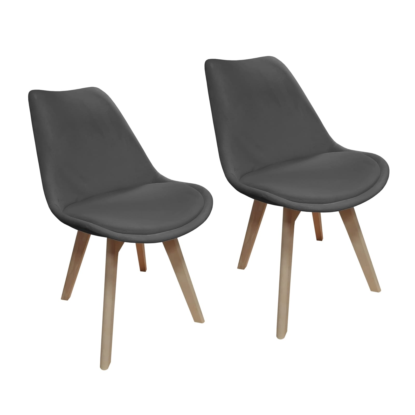 HTI-Living Stuhl Atlanta Velvet Uni 2er-Set - Bild 1