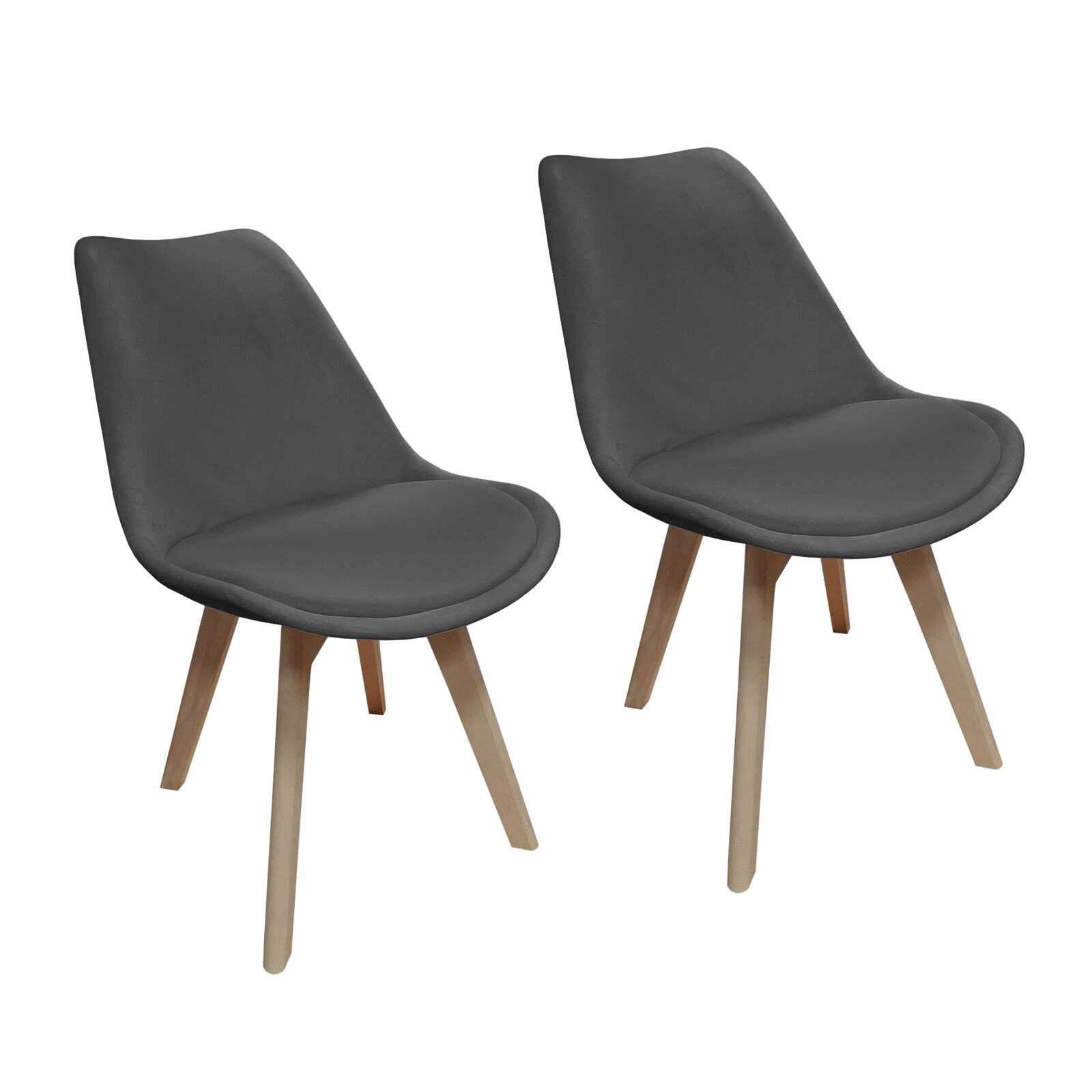 HTI-Living Stuhl Atlanta Velvet Uni 2er-Set - Bild 1