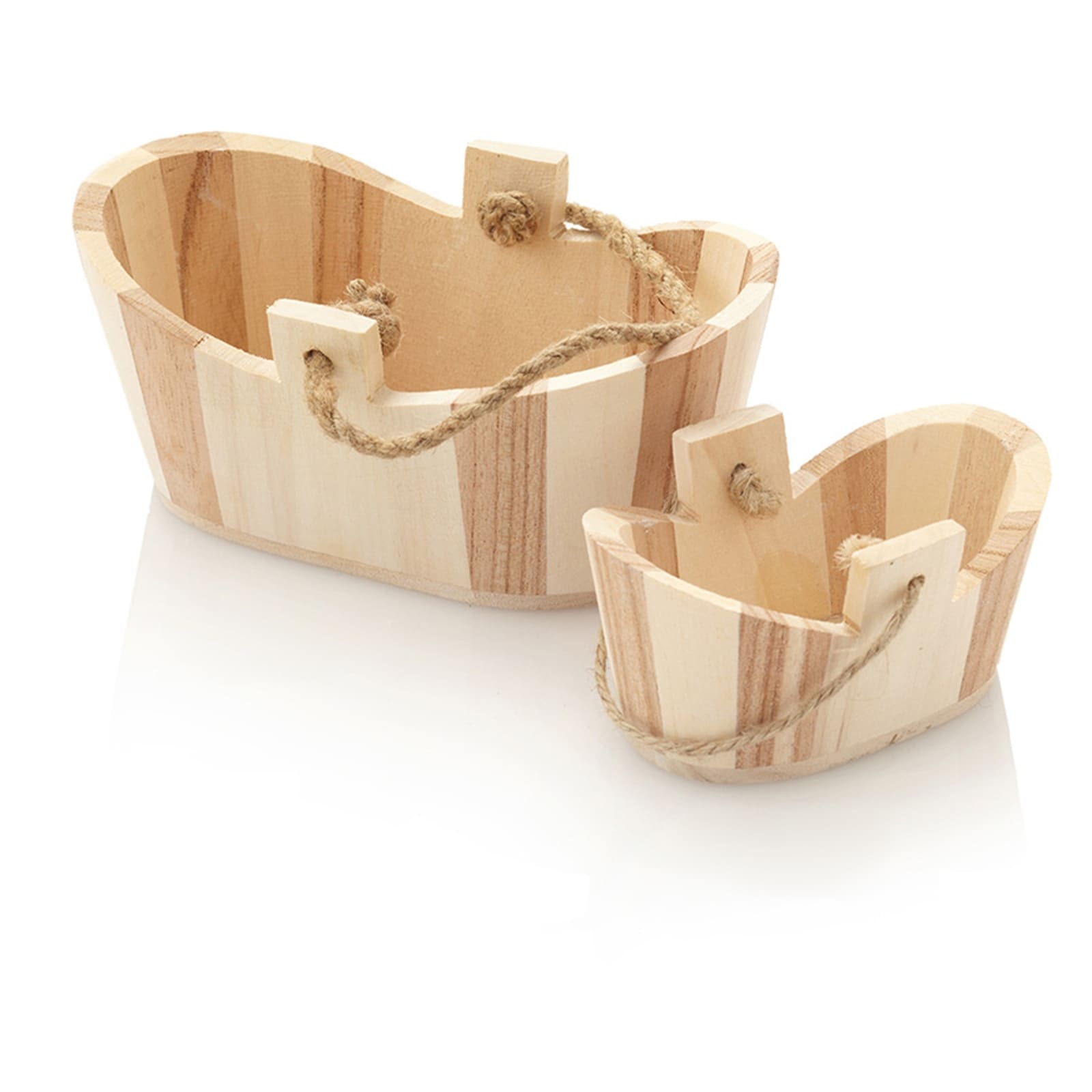 HTI-Living Seifenschale Holzschafferl Oval Zweifarbig Gro&szlig; - Bild 1