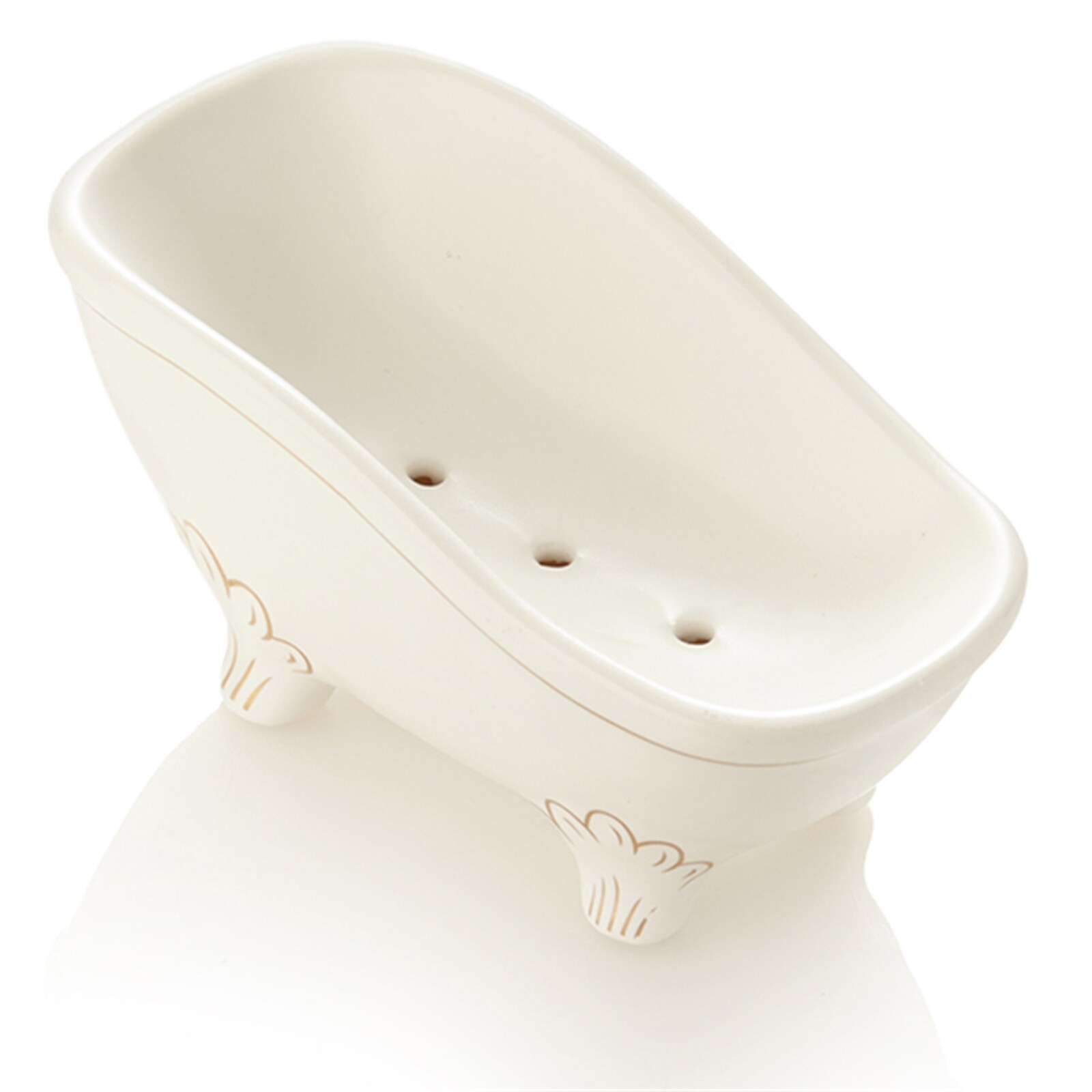 HTI-Living Seifenschale Keramikwanne creme-gold f&uuml;r Seife - Bild 1