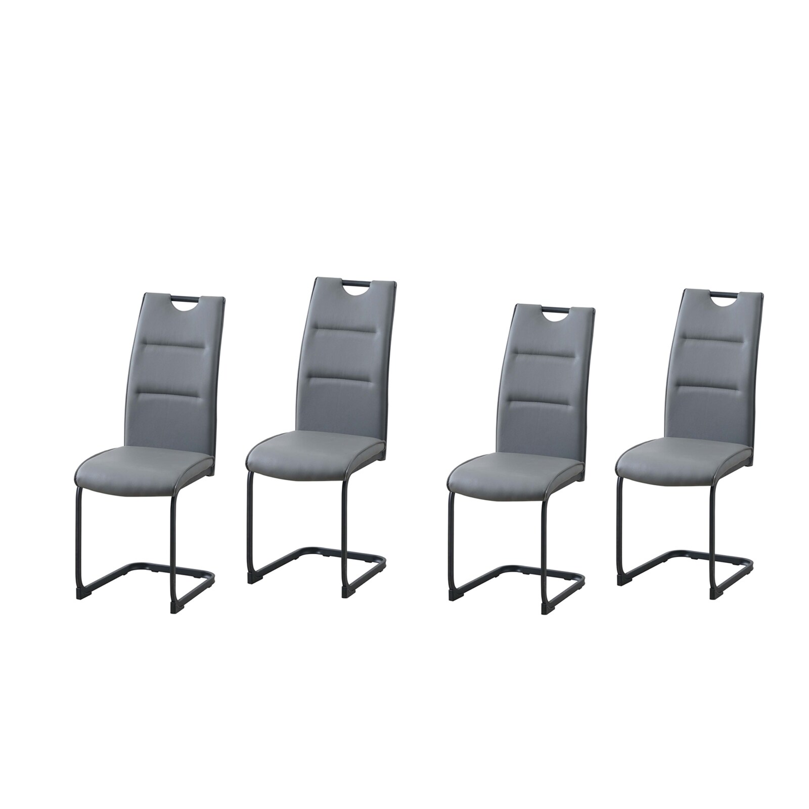 HTI-Living Schwingstuhl DannyP PU Grau - Bild 1