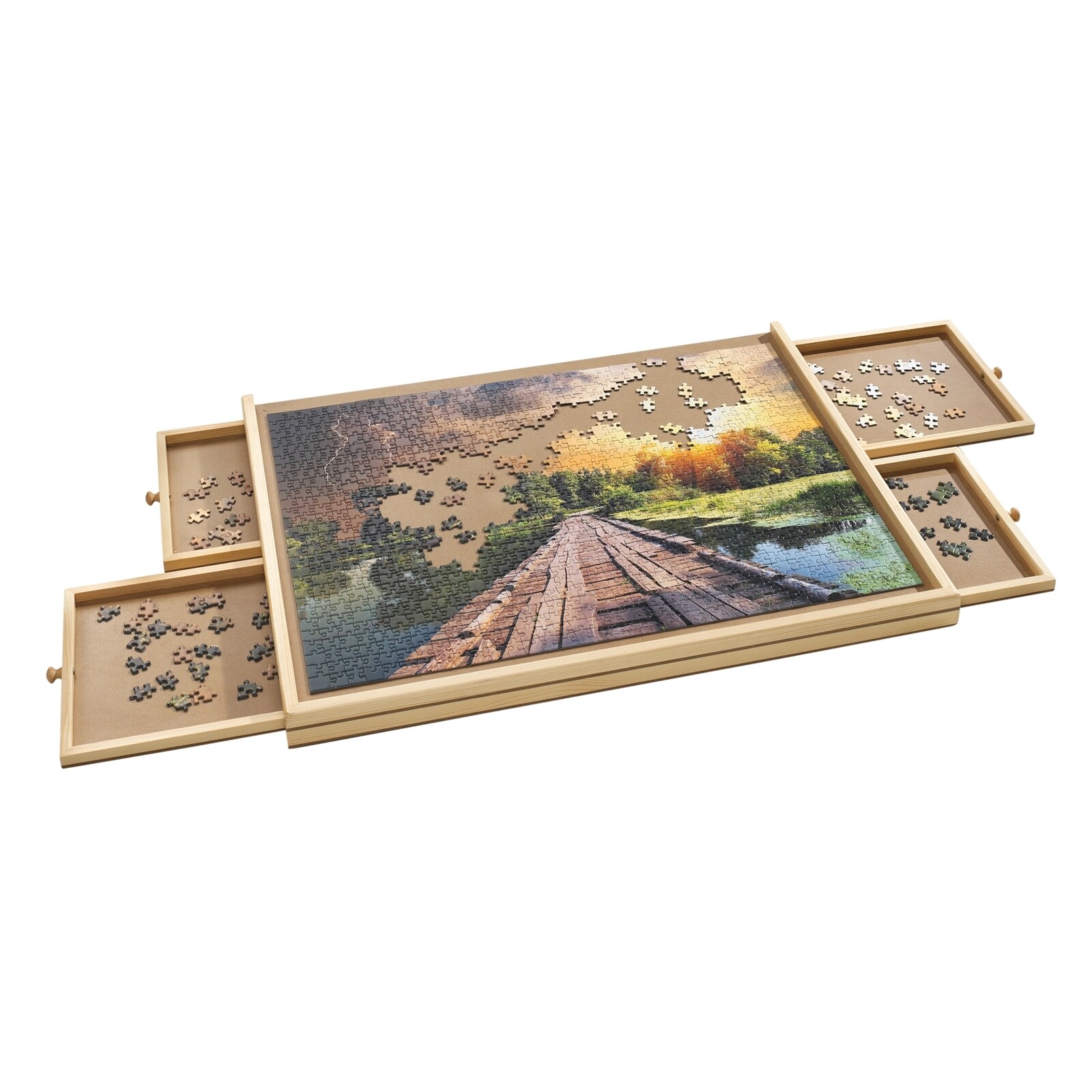 HTI-Living Holzbrett Puzzlebrett mit Auszügen 1000er | 04250648941883