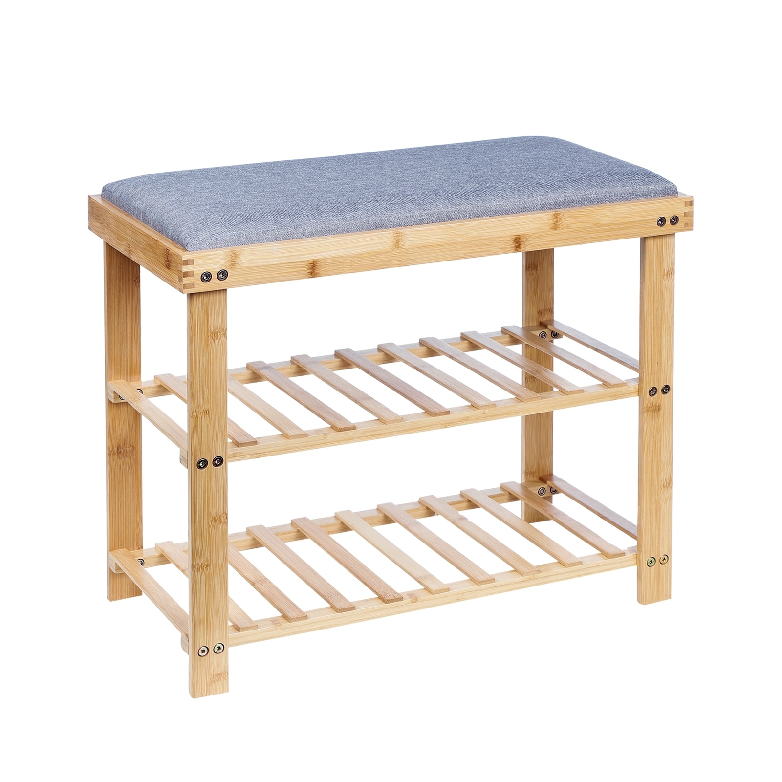 HTI-Living Schuhregal mit Sitzbank aus Holz - Bild 1