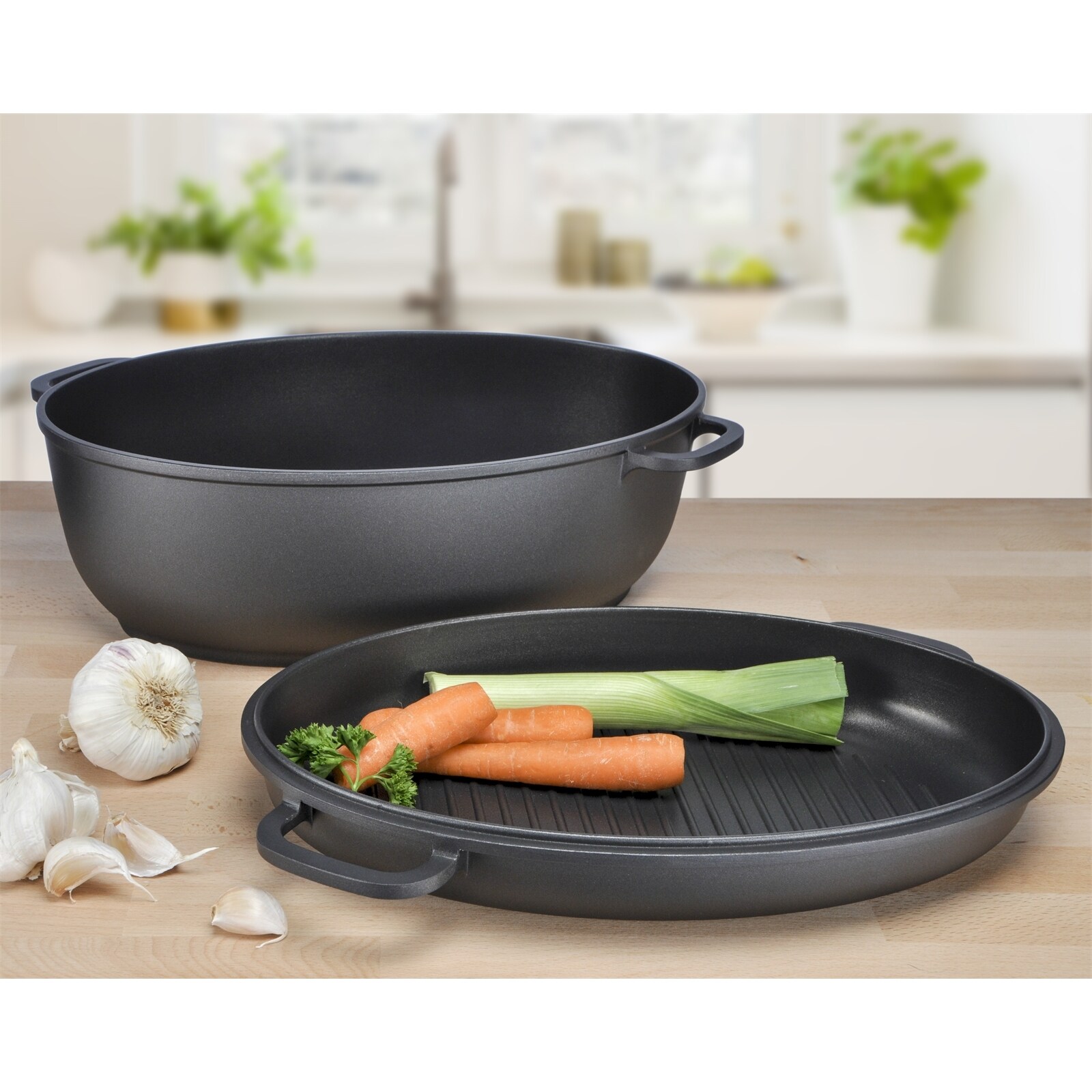 neuetischkultur Br&auml;ter Aluguss, Oval - Bild 1