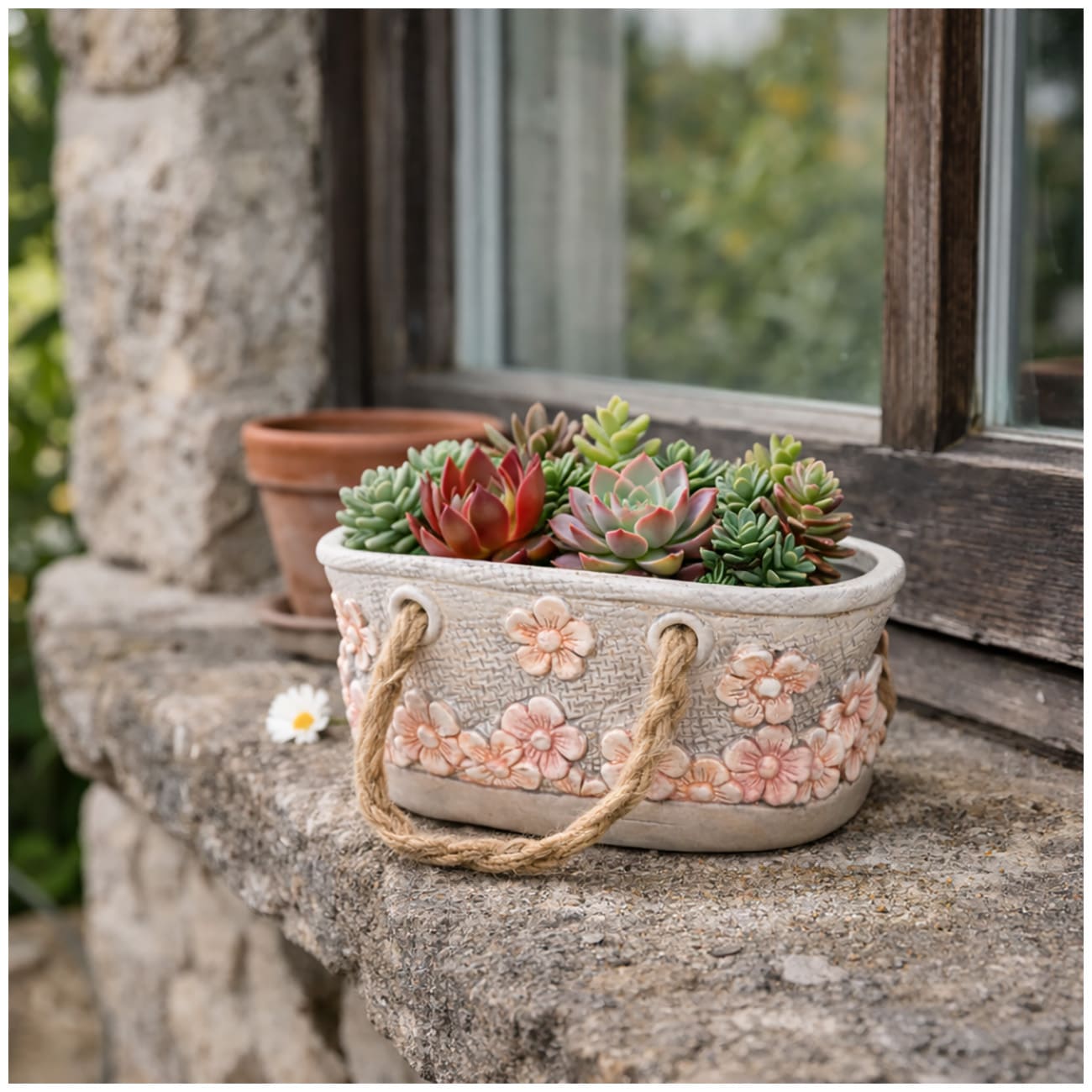 HTI-Living Keramik Pflanzgef&auml;&szlig; Tasche - Bild 1