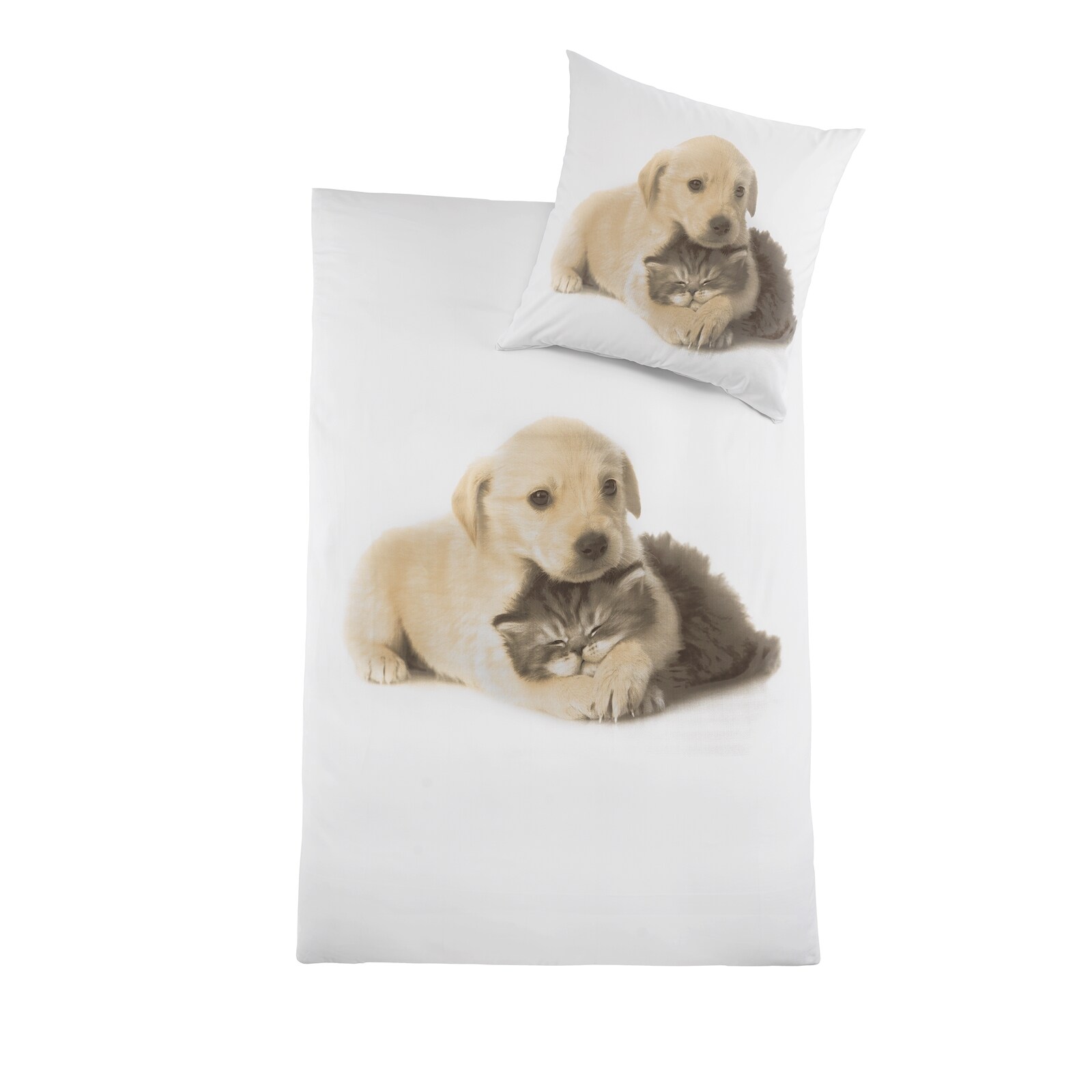 HTI-Living Mikrofaser Bettw&auml;sche 2 teilig 80 x 80 / 135 x 200 Fotodruck - Bild 1