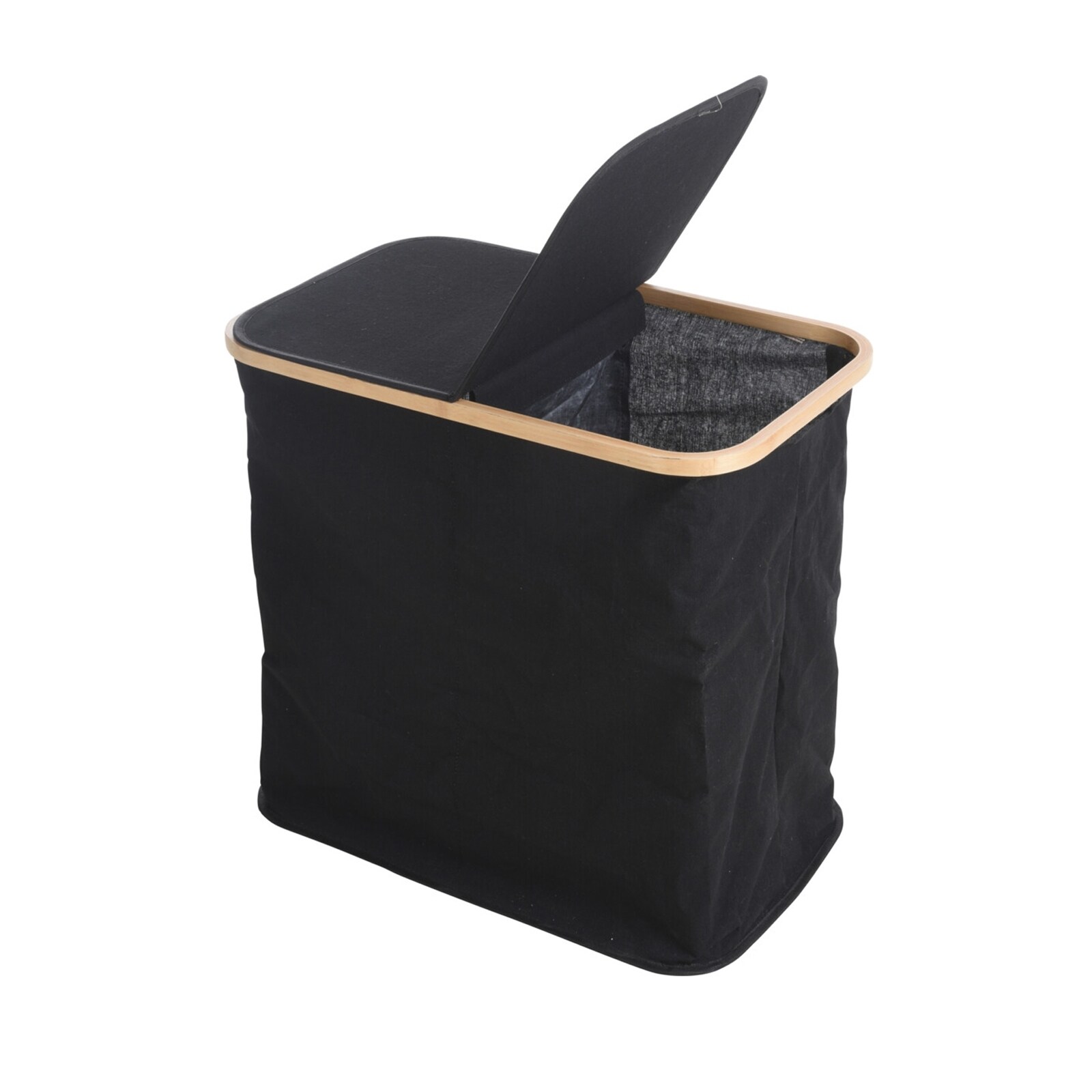 HTI-Living W&auml;schebox Grau Textilstoff - Bild 1