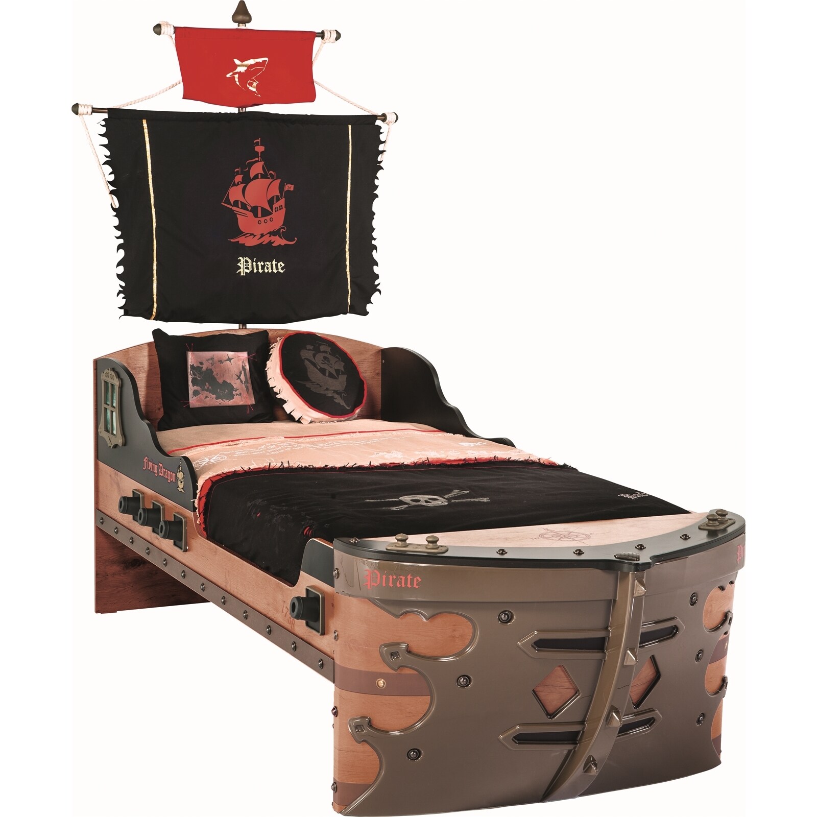 HTI-Living Kinderbett Piratenbett Piratenschiff - Bild 1