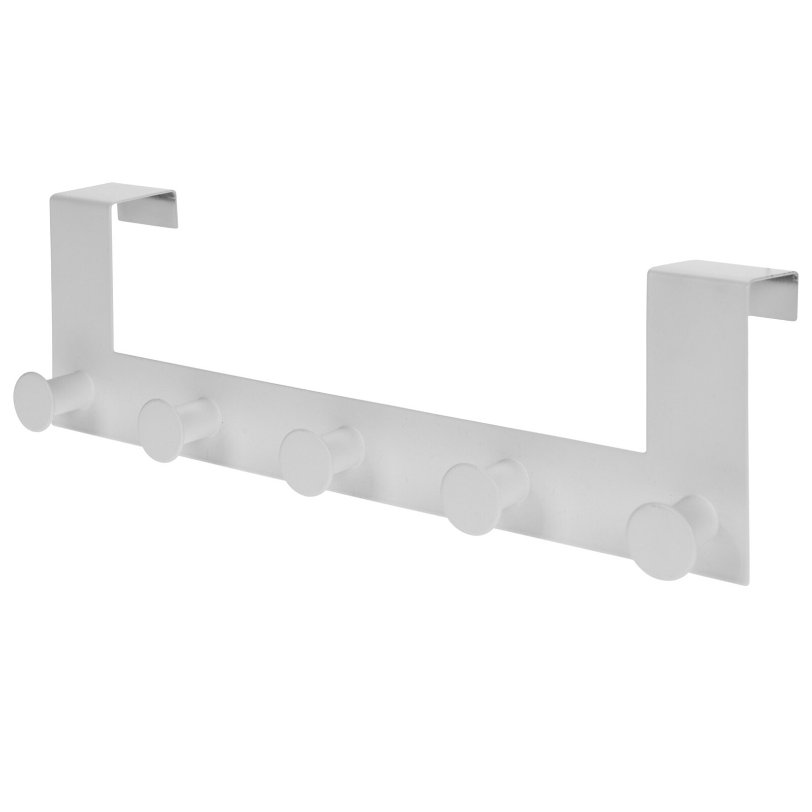 HTI-Living T&uuml;rgarderobe wei&szlig; 5 Haken - Bild 1