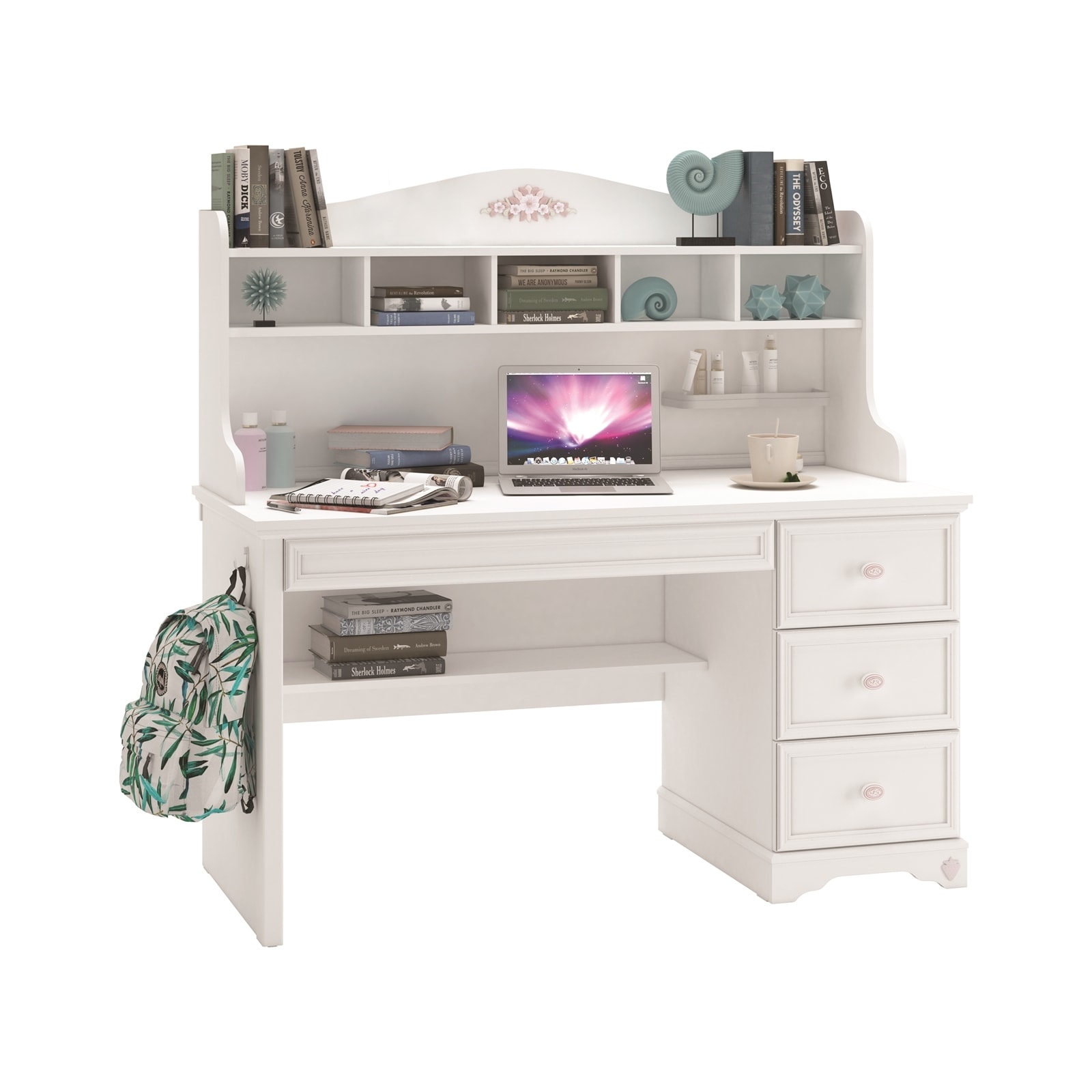 HTI-Living Schreibtisch mit Aufsatz Romantik - Bild 1