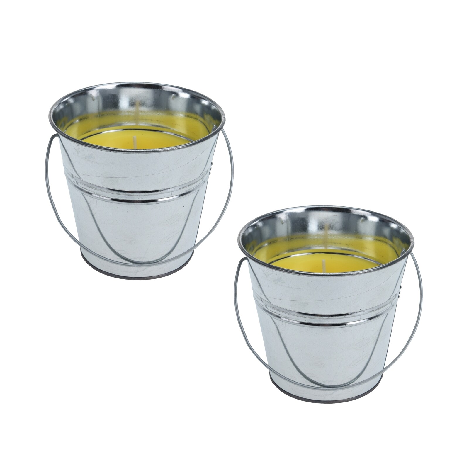 HTI-Living Kerze im Metalleimer 2 St&uuml;ck Zitrone - Bild 1