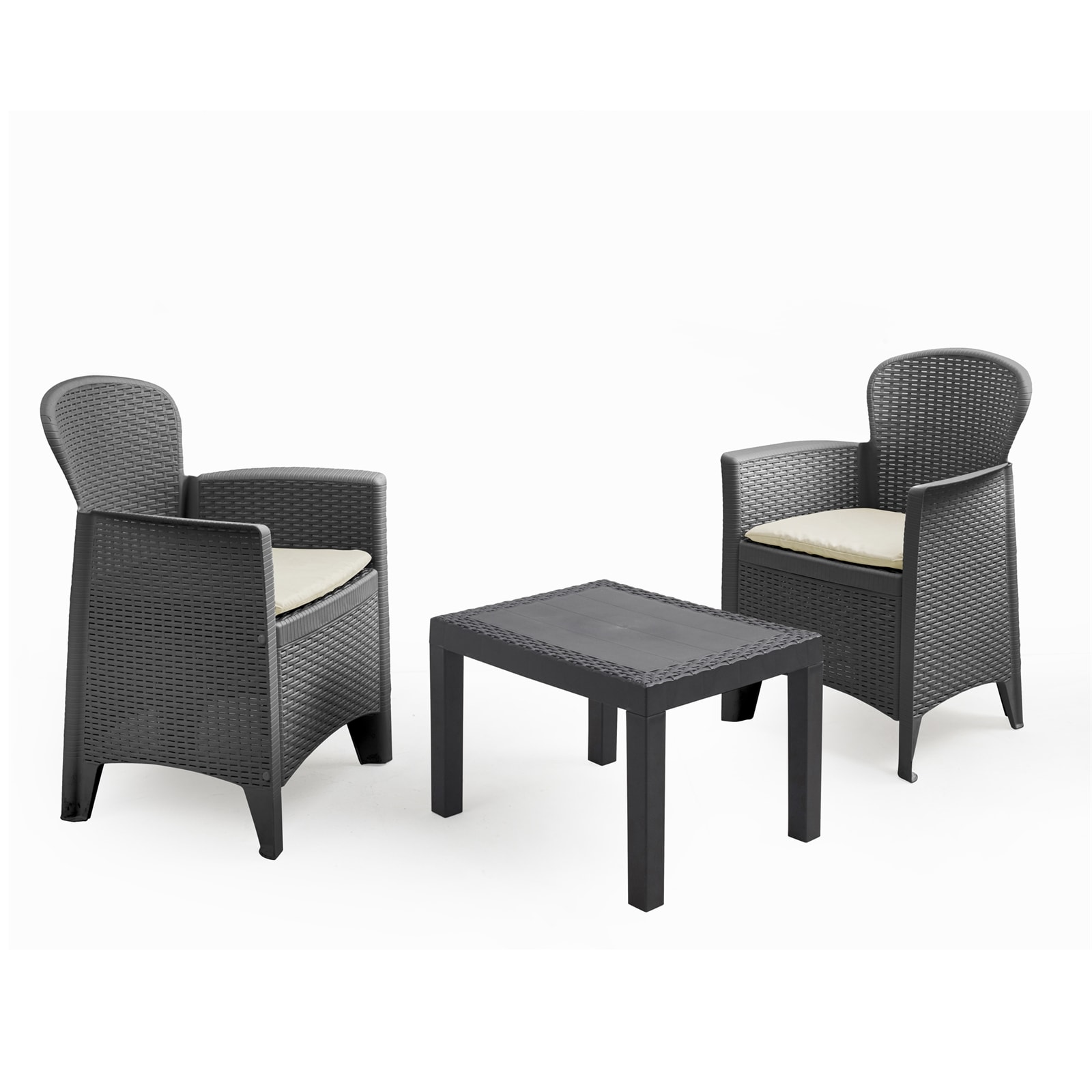 HTI-Living Gartenm&ouml;belset 3-teilig Rattanoptik - Bild 1