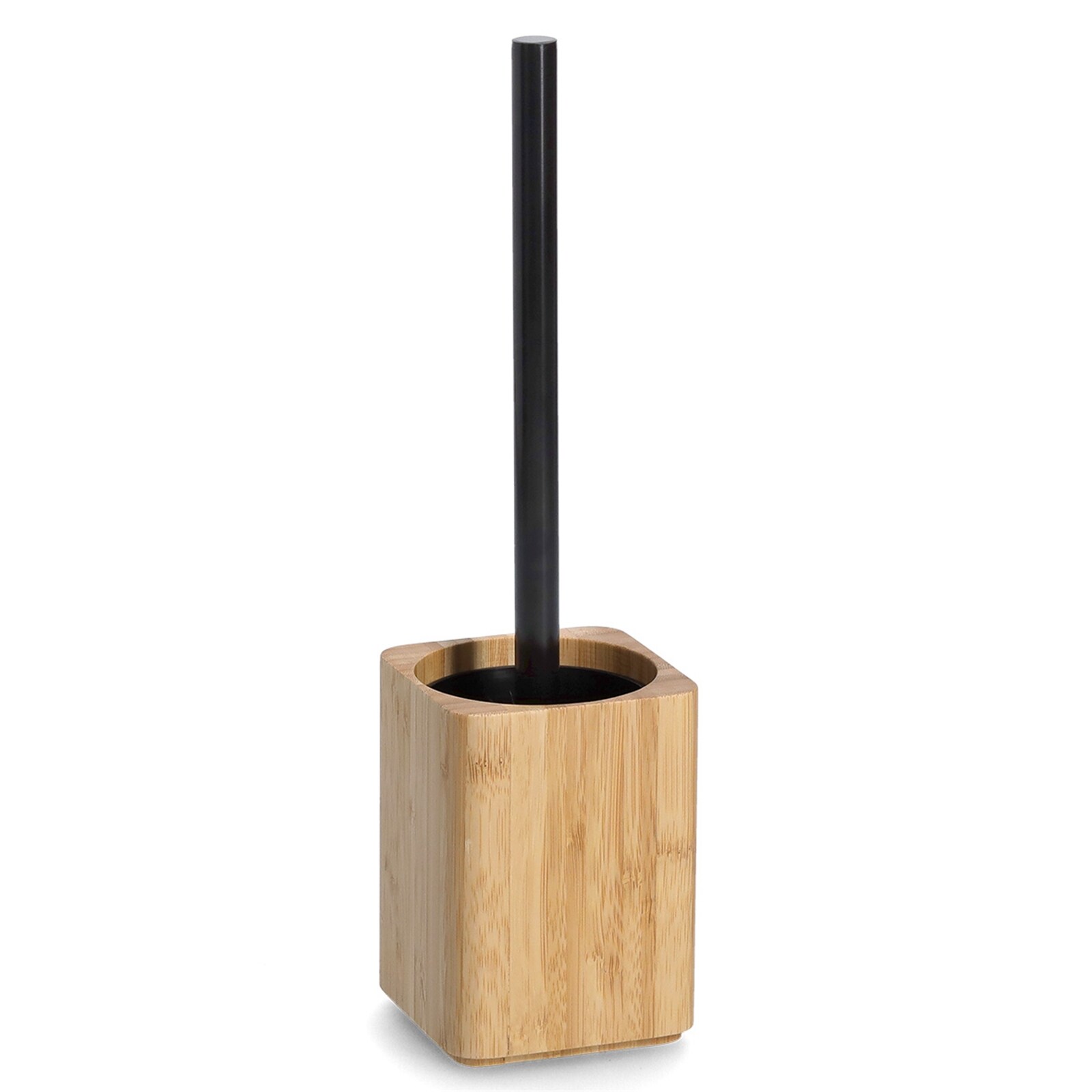 HTI-Living WC- B&uuml;rstenhalter m. B&uuml;rste Bamboo/Kunststoff - Bild 1
