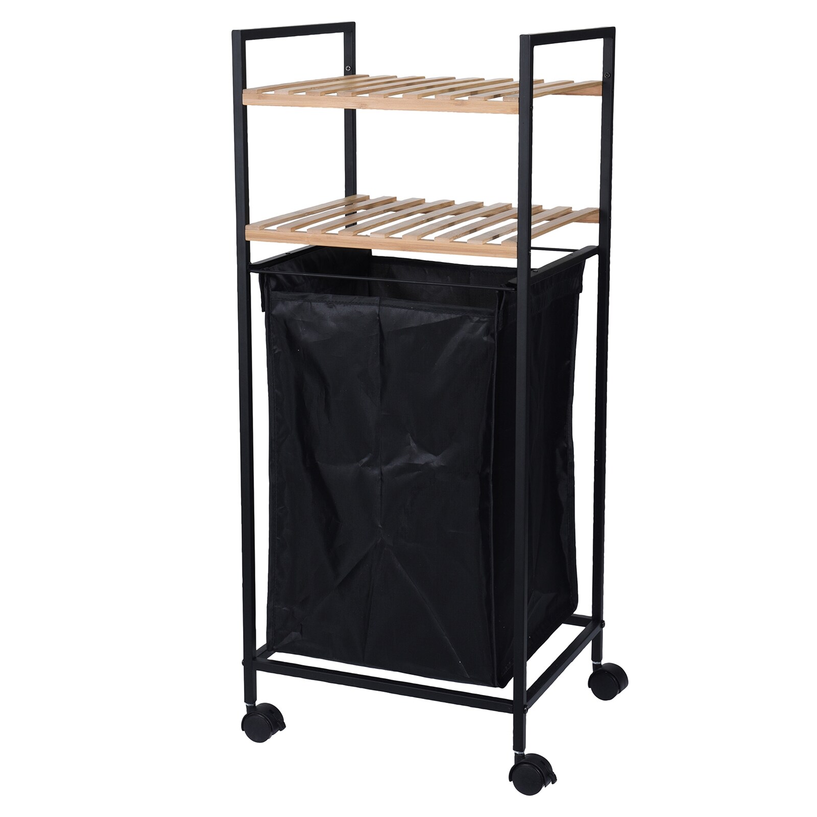 HTI-Living Bad Regal mit W&auml;schesack auf Rollen - Bild 1