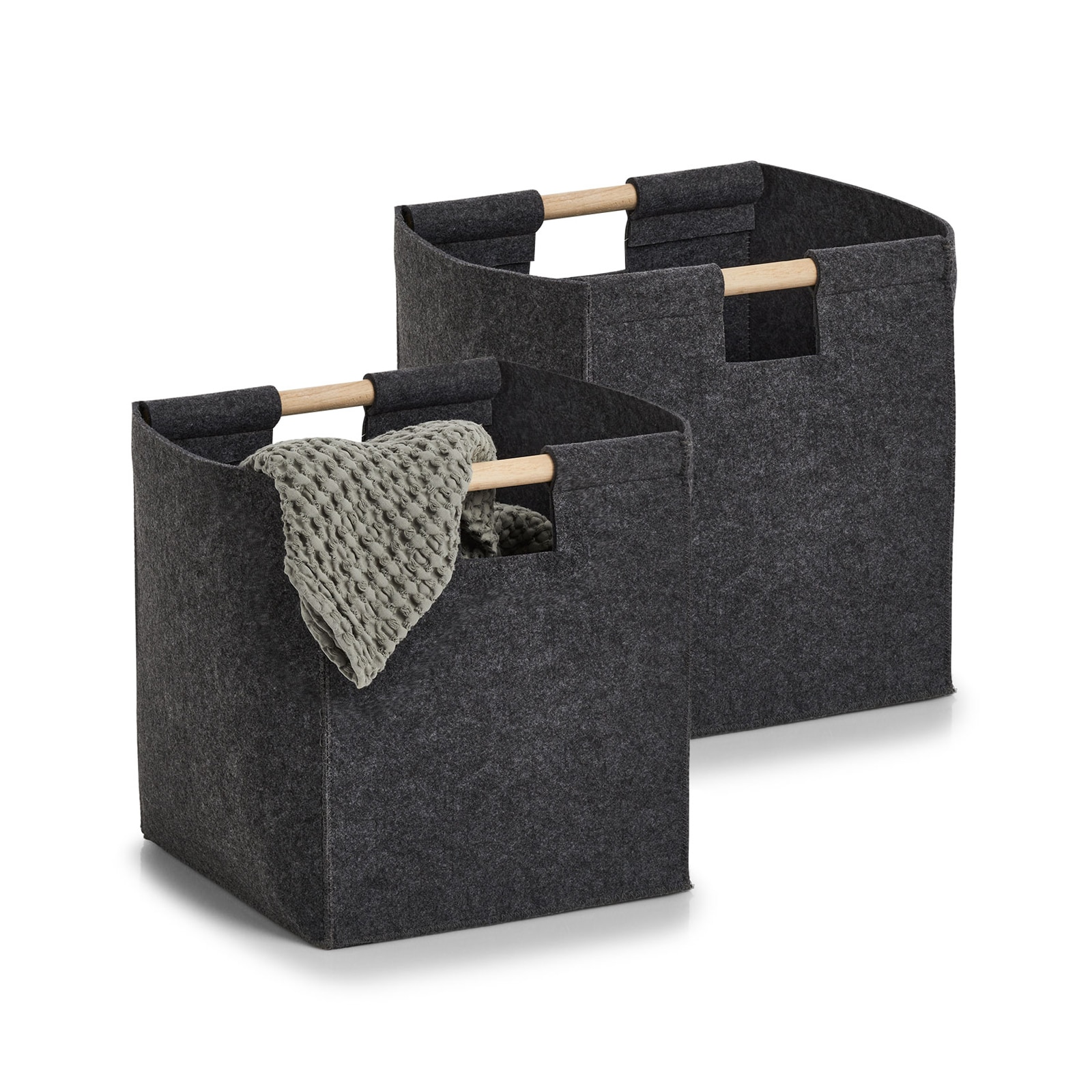 HTI-Living Aufbewahrungskorb 2er Set Filzkorb - Bild 1